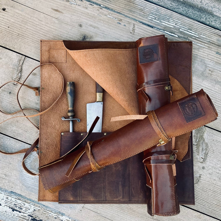 LEATHER KNIFE ROLLS