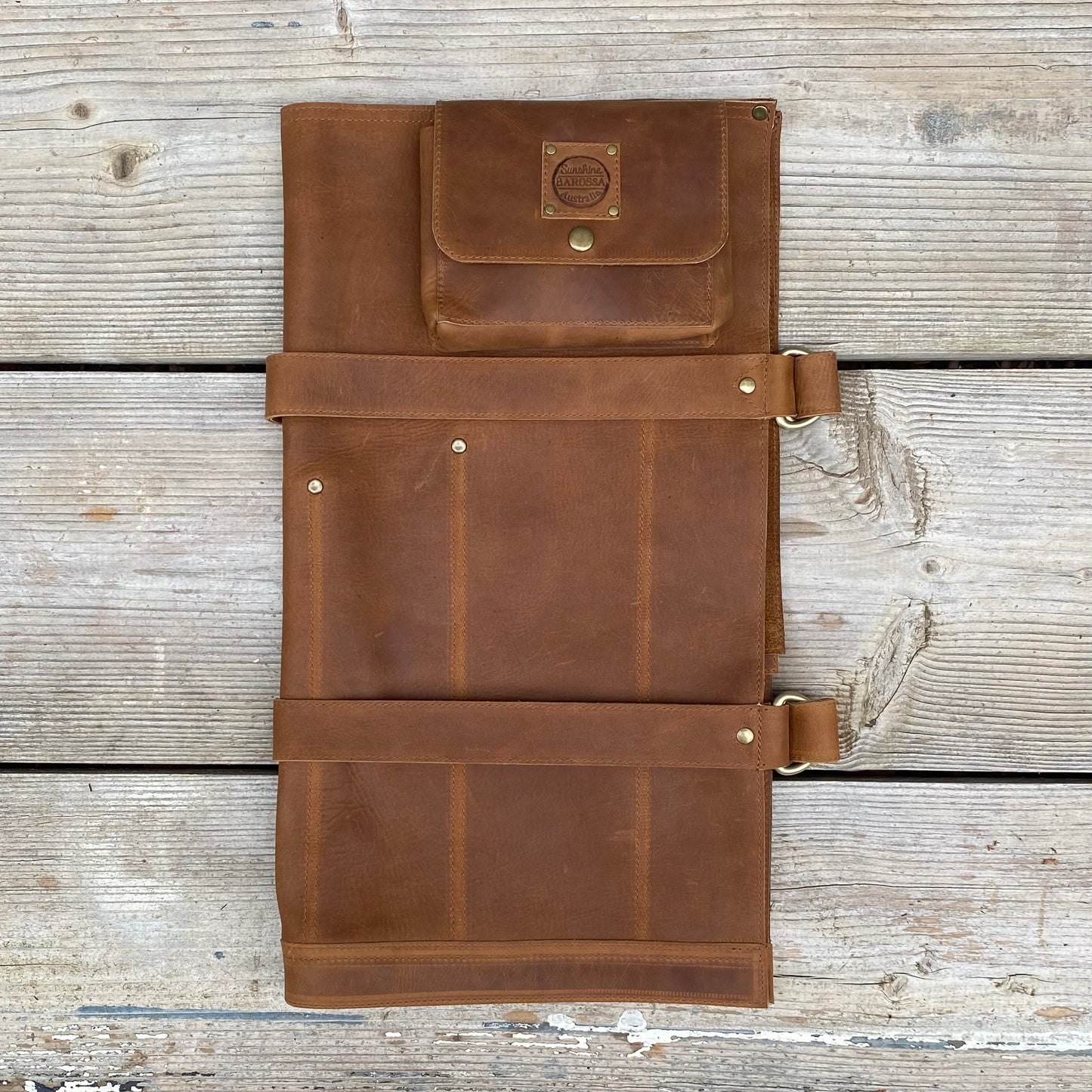 Large Leather Knife Roll