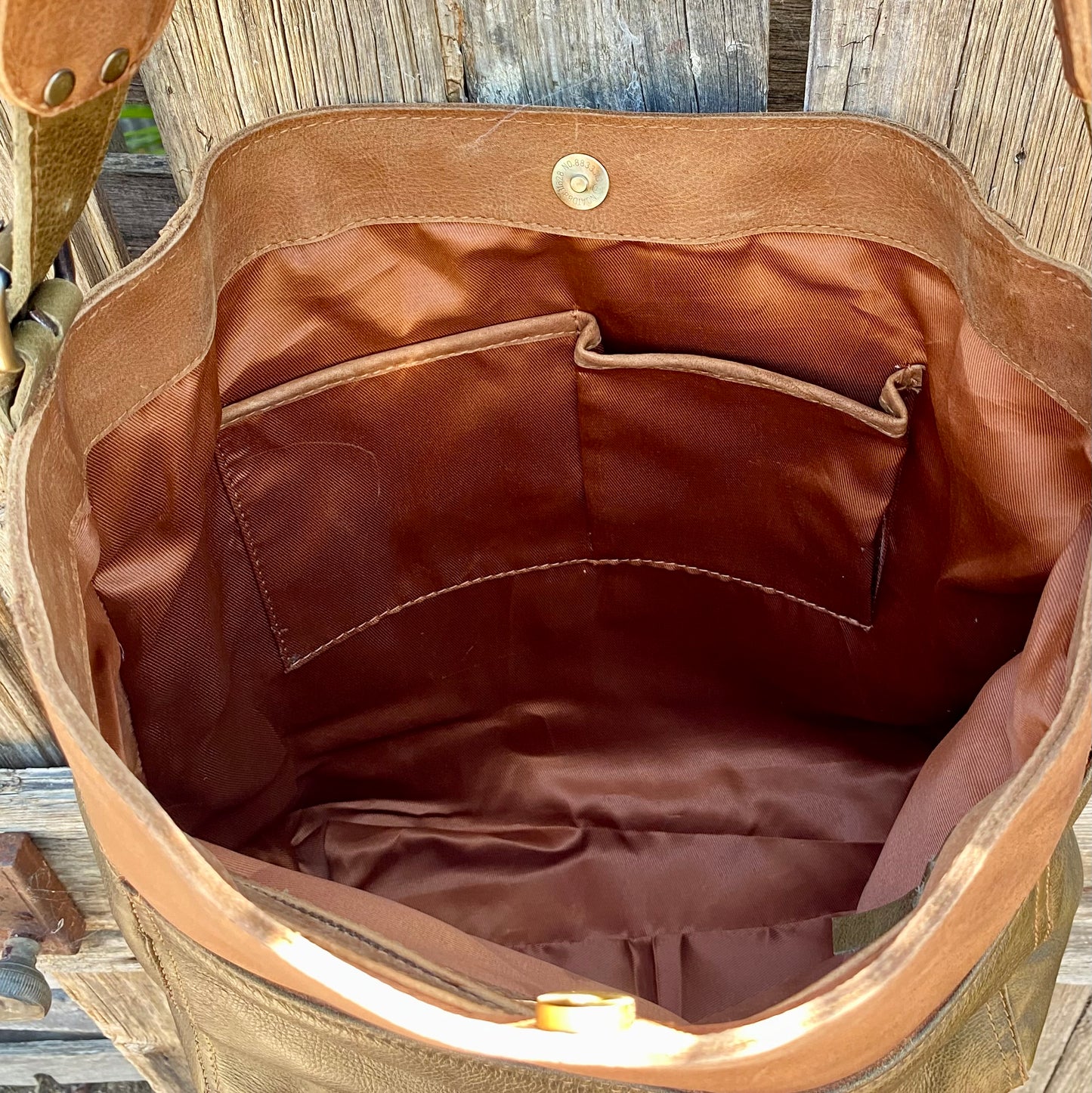 A Four Pocket Leather Tote