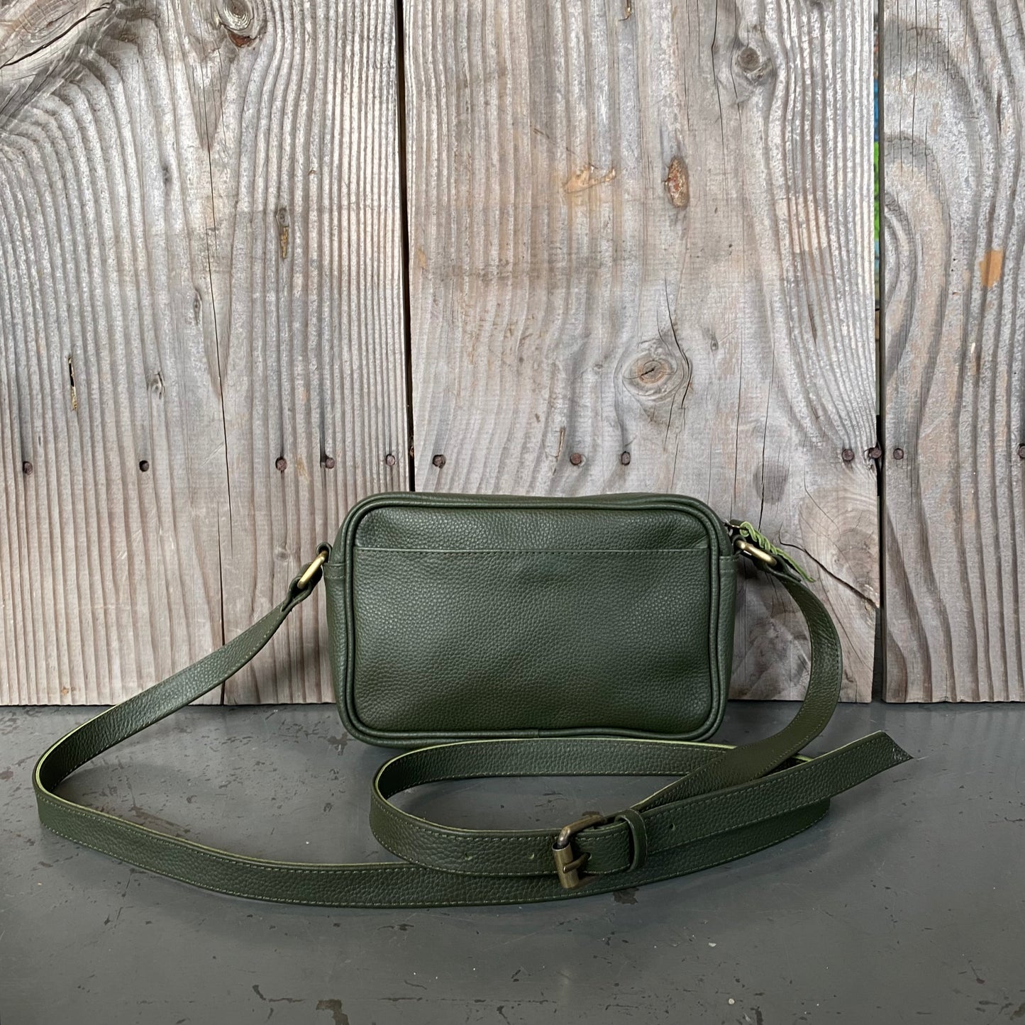 Coloured Leather Pouch with Strap
