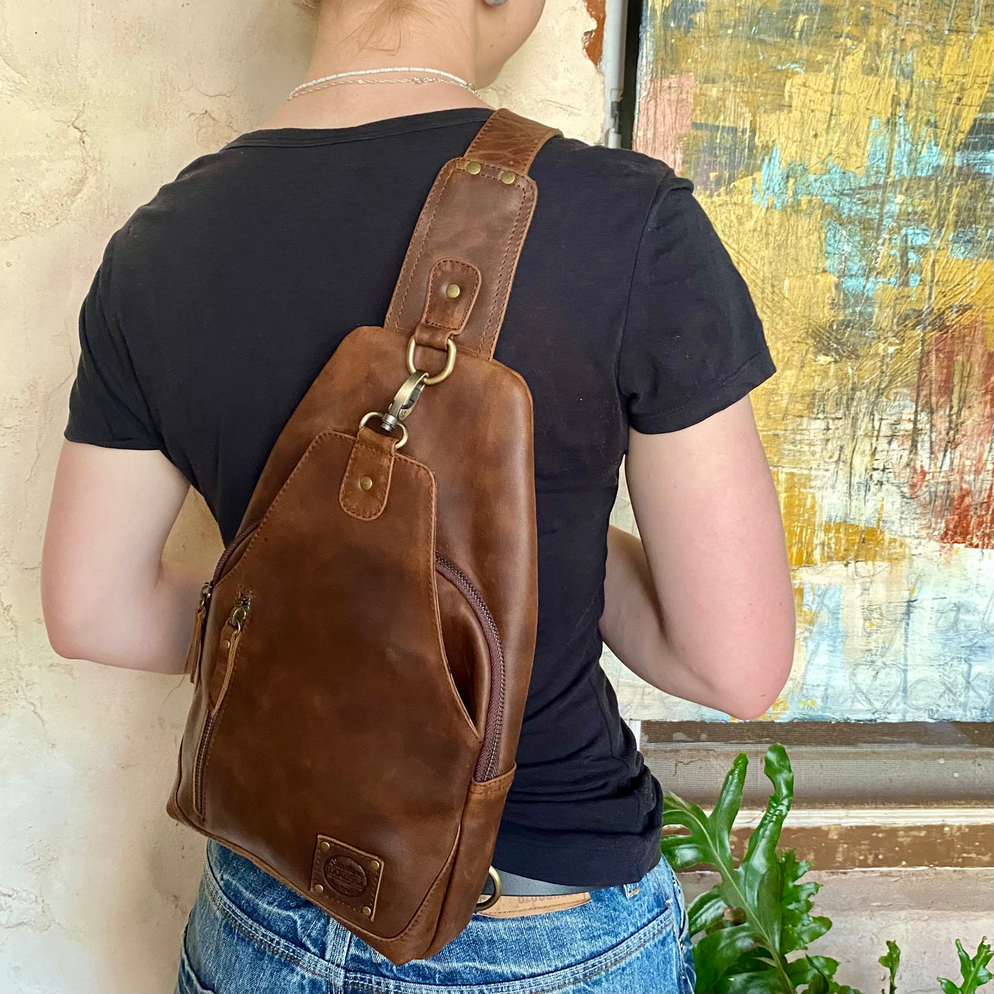 Leather Sling Bag