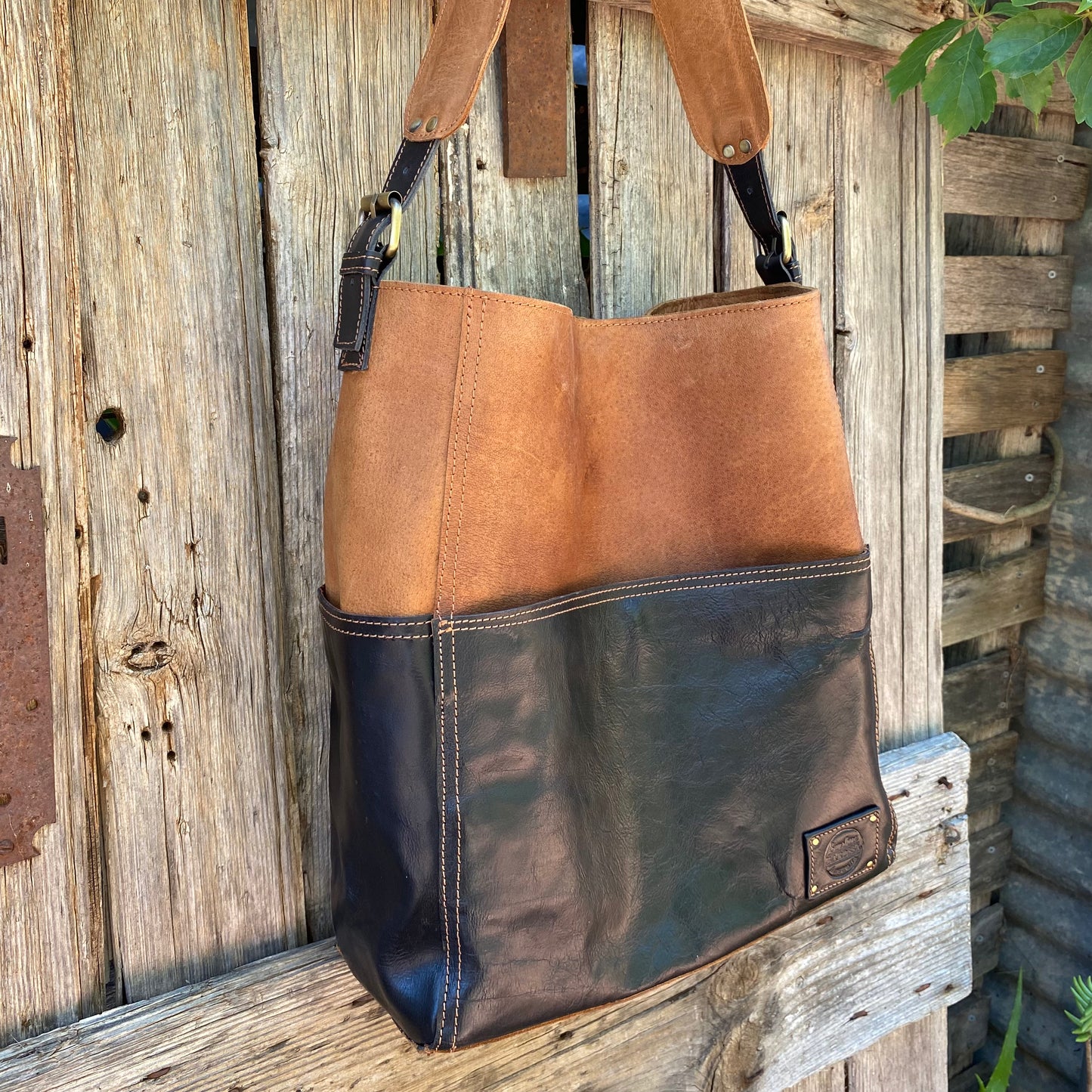 A Four Pocket Leather Tote