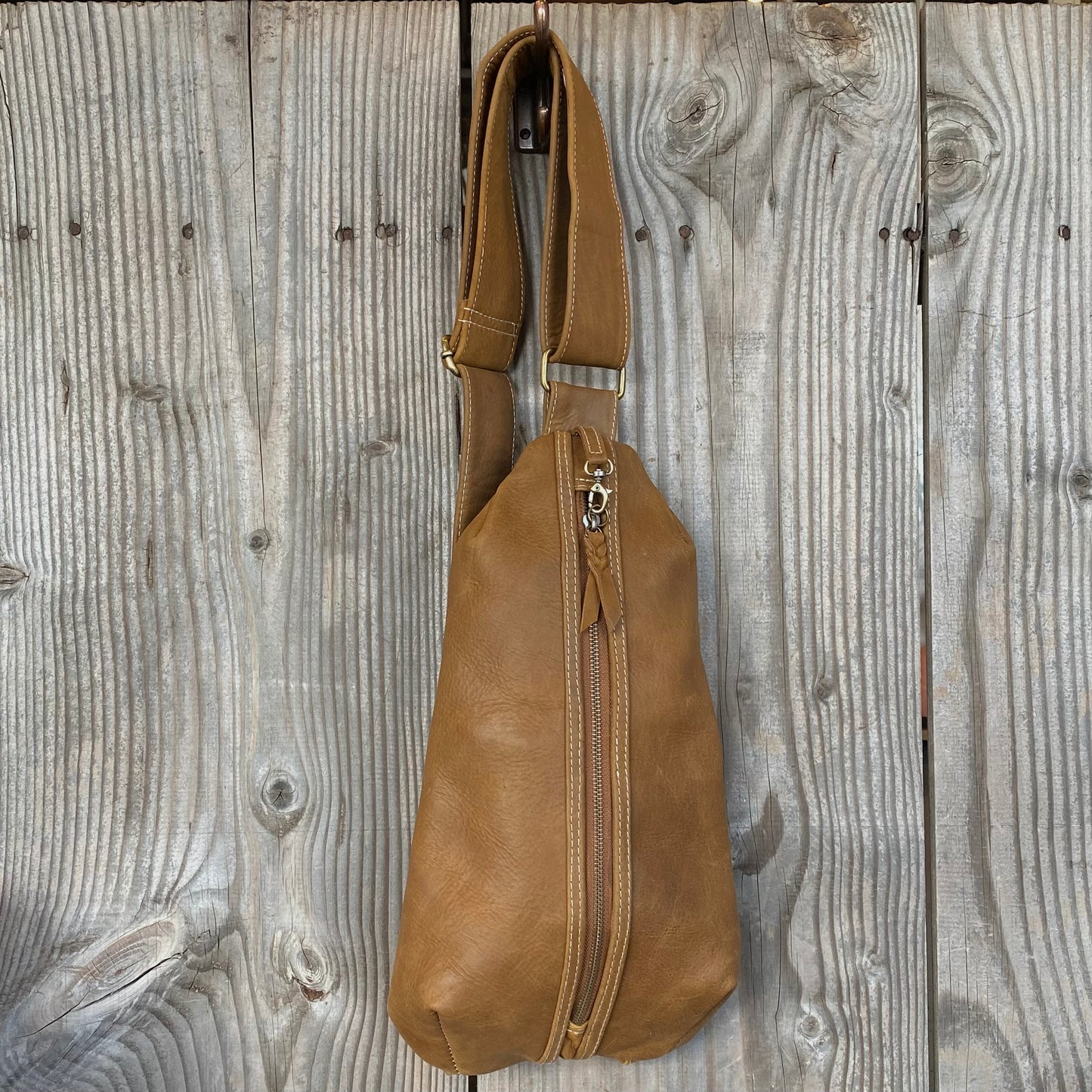Jason Leather Sling Chest Bag