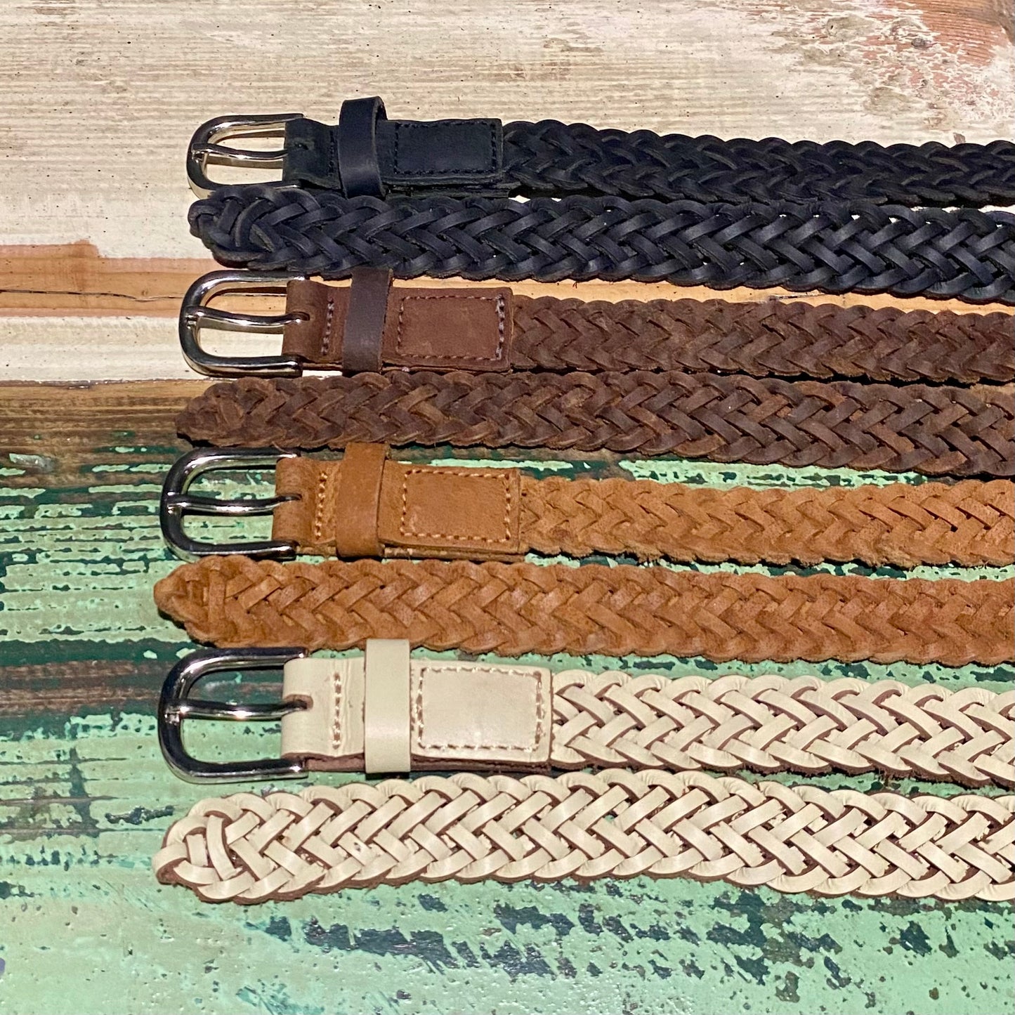 Plaited Leather Belts