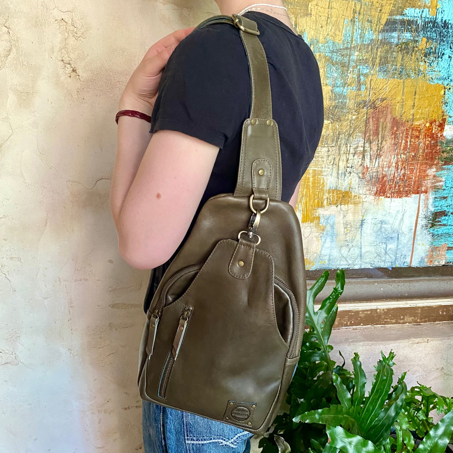 Leather Sling Bag