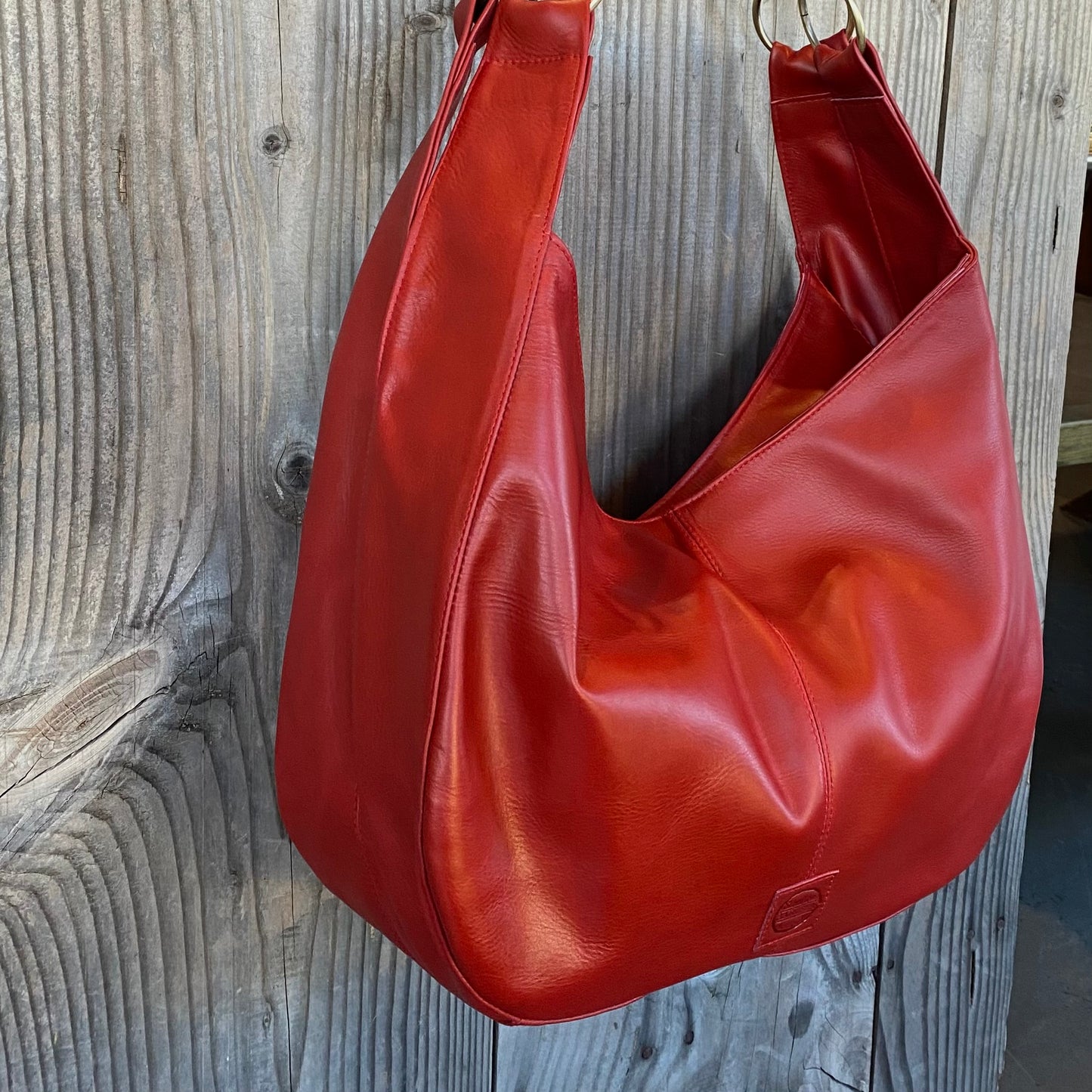 Large Leather Slouch / Overnighter