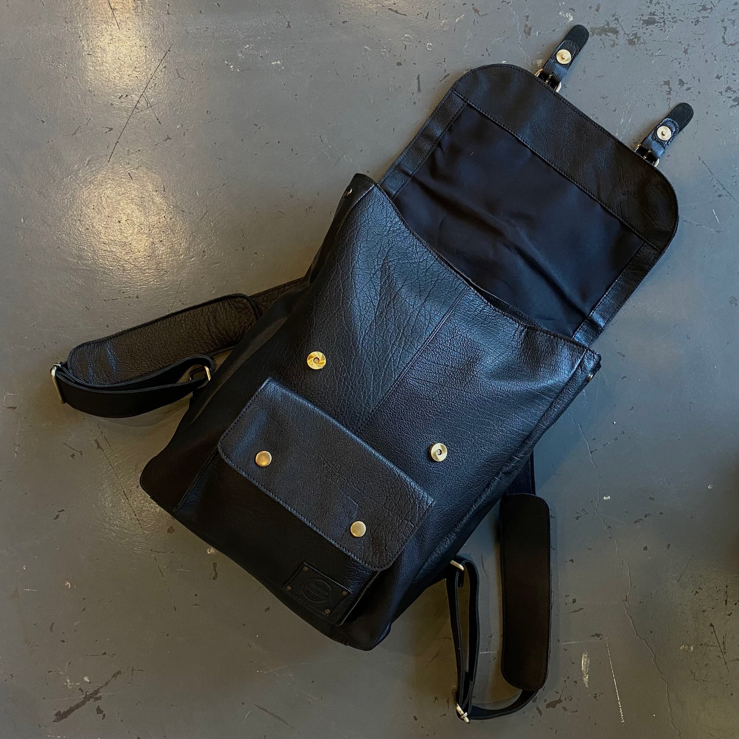 Traditional Leather Backpack