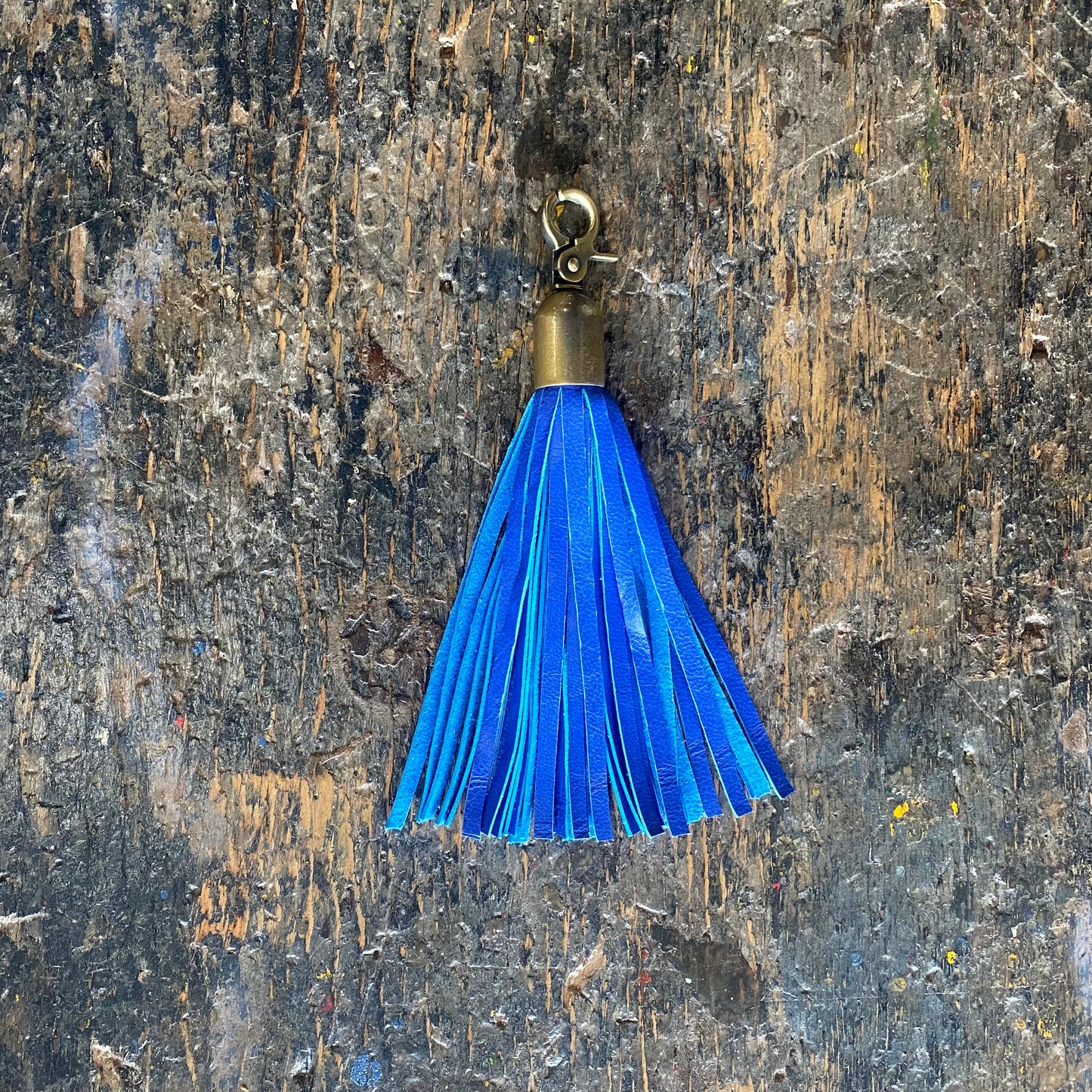 Leather Tassel Clip | Keyring