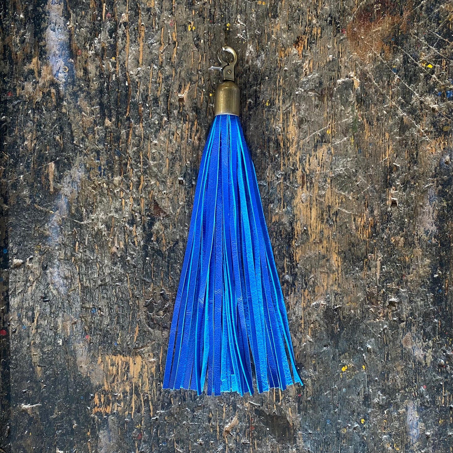 Leather Tassel Clip | Keyring