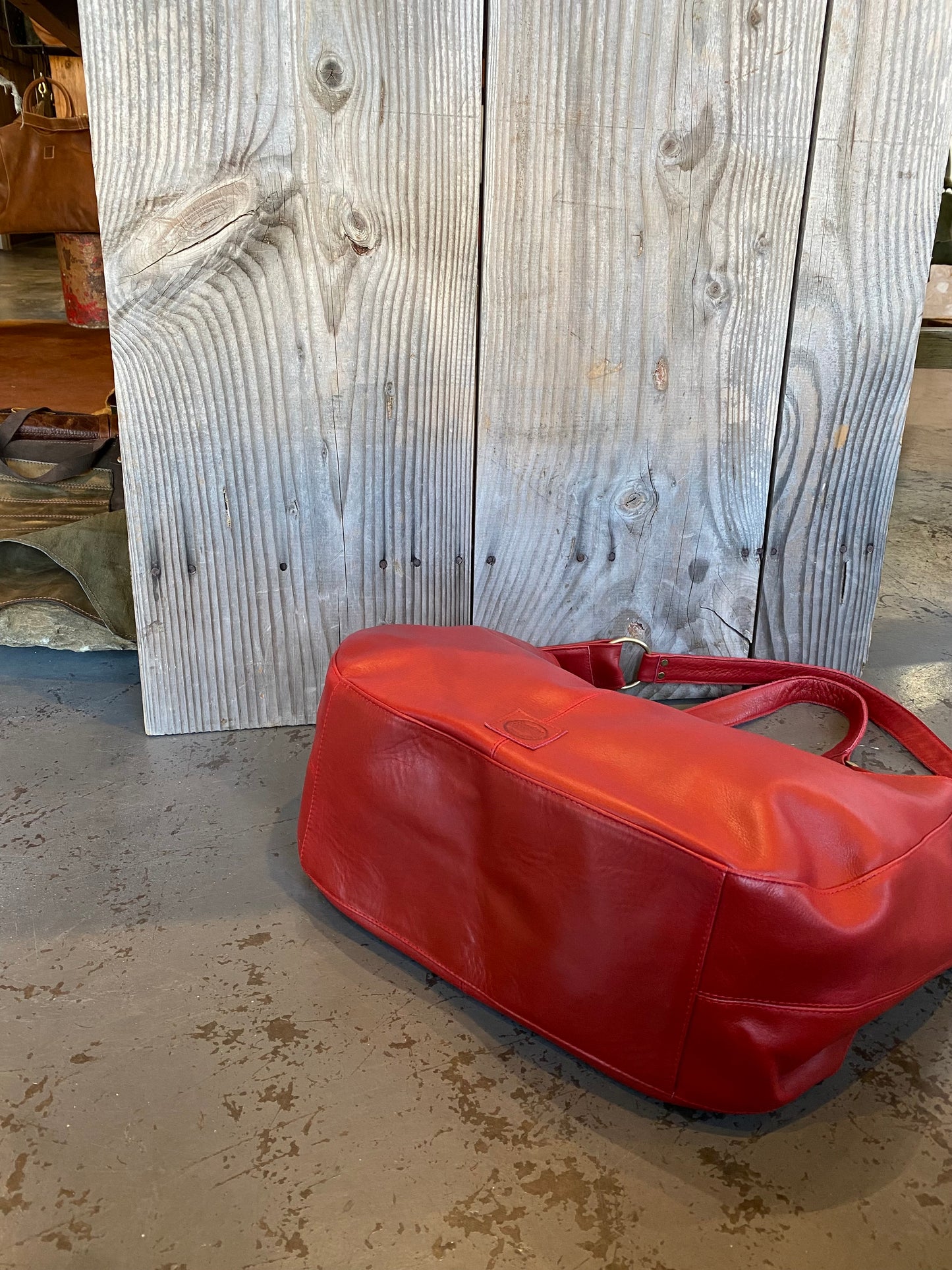 Large Leather Slouch / Overnighter