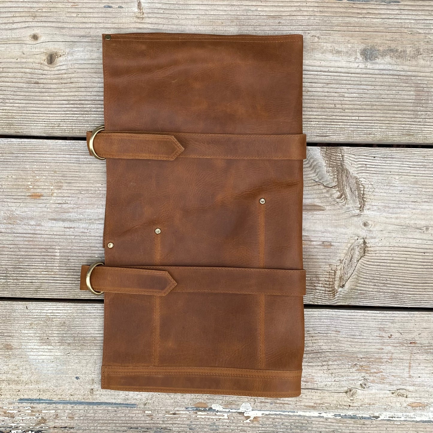 Large Leather Knife Roll