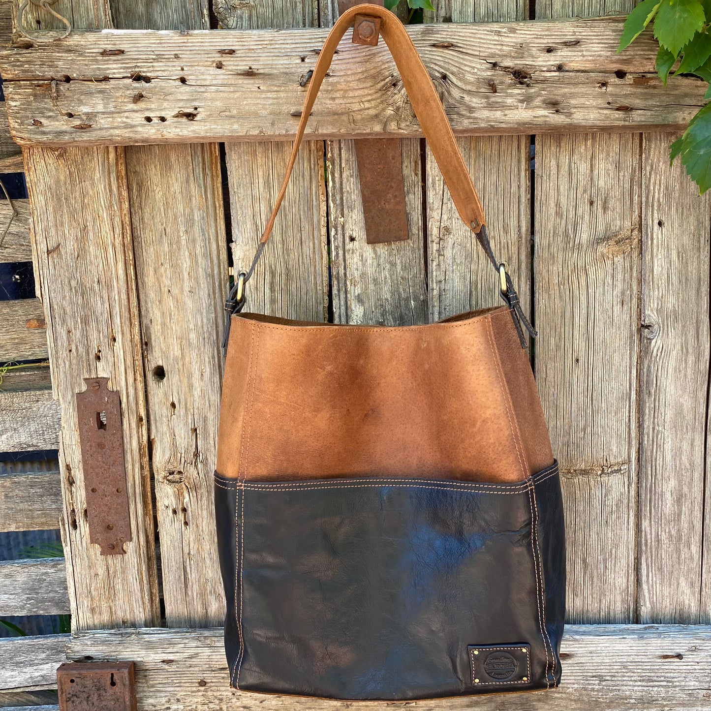 A Four Pocket Leather Tote