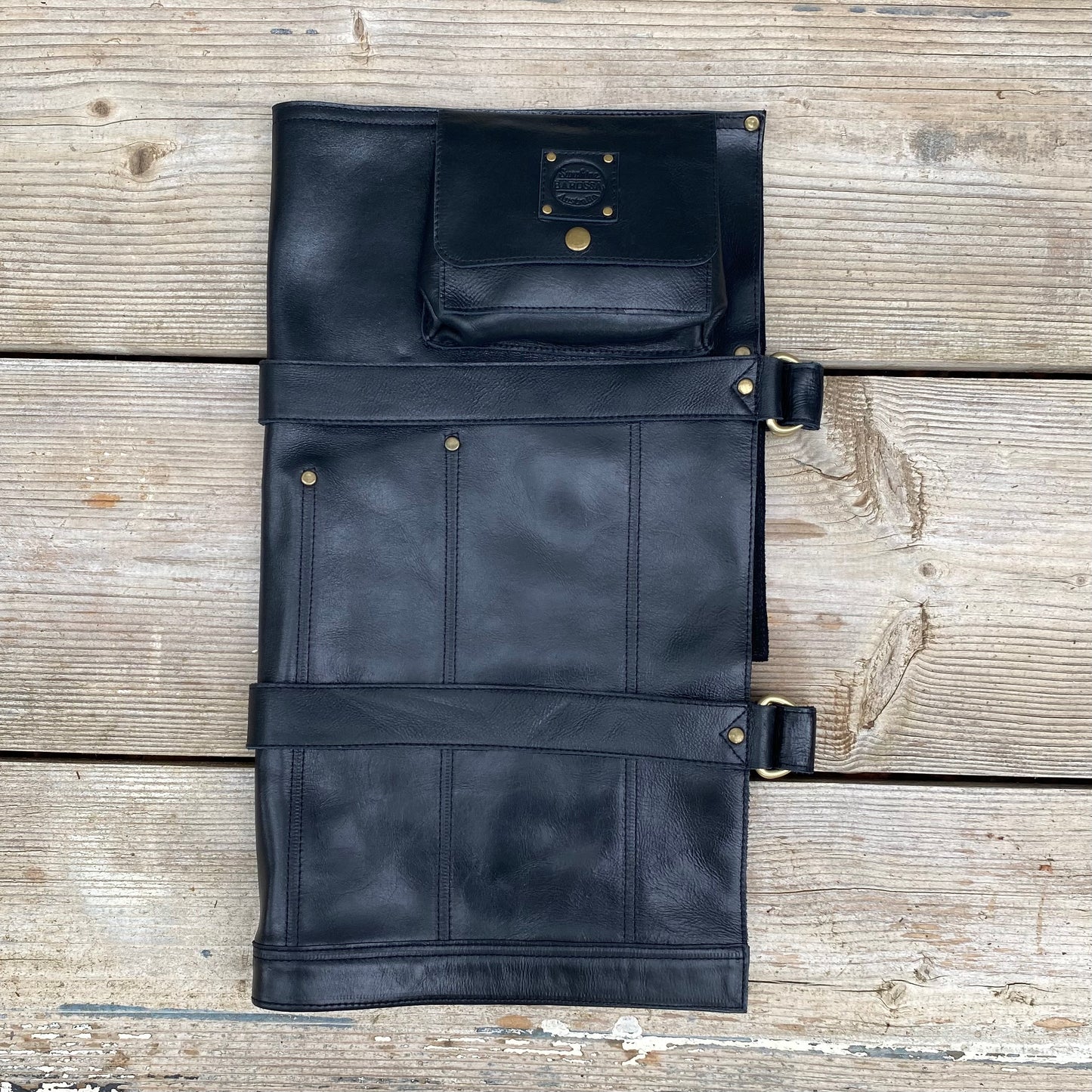 Large Leather Knife Roll