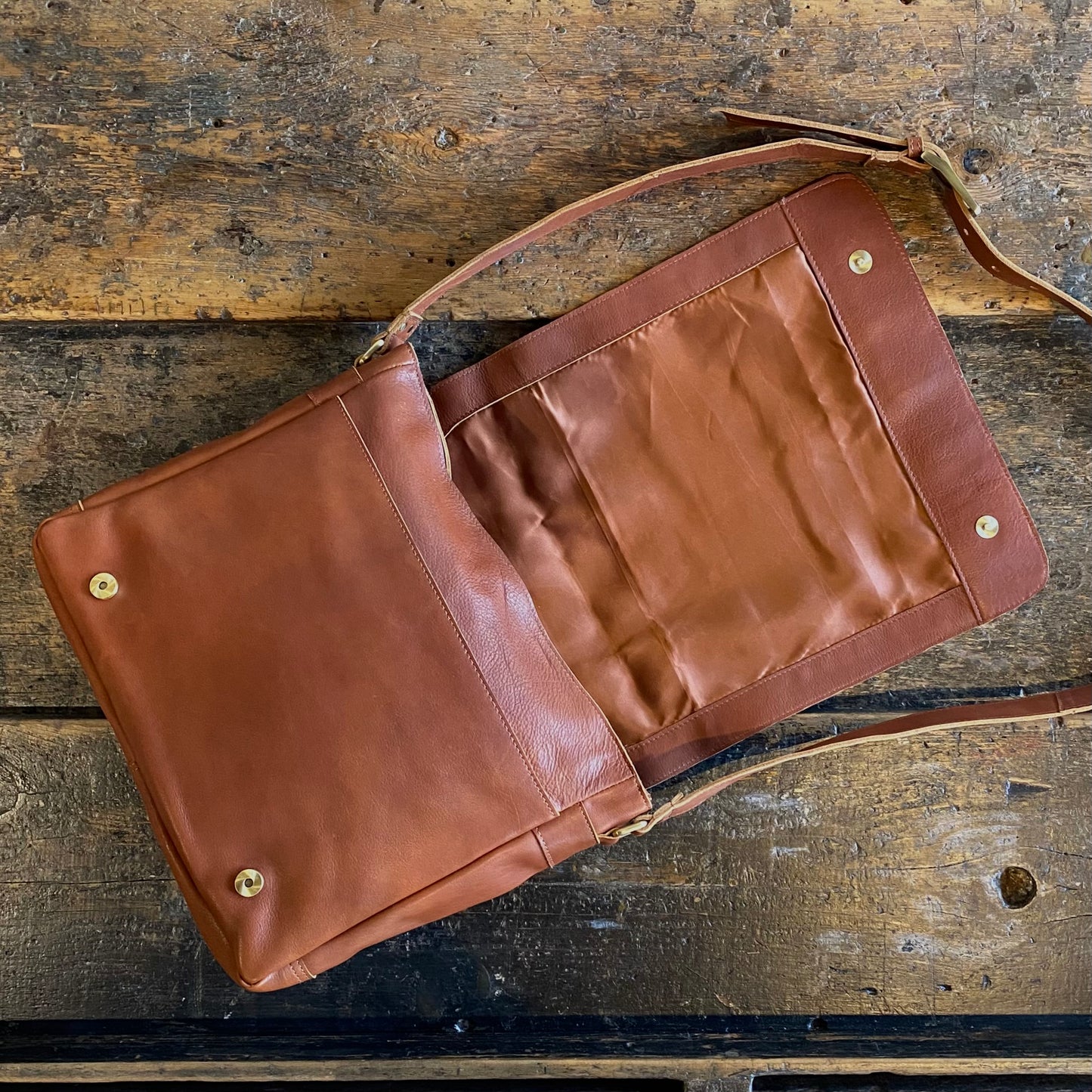 Soft Argentinian Leather Laptop Satchel