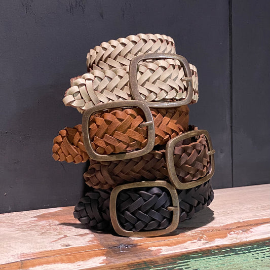 Plaited Leather Belts