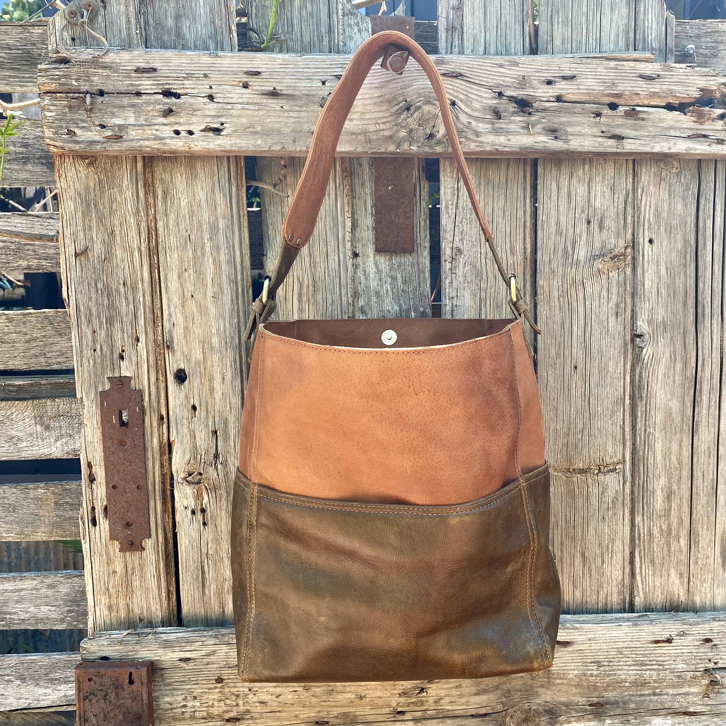 A Four Pocket Leather Tote