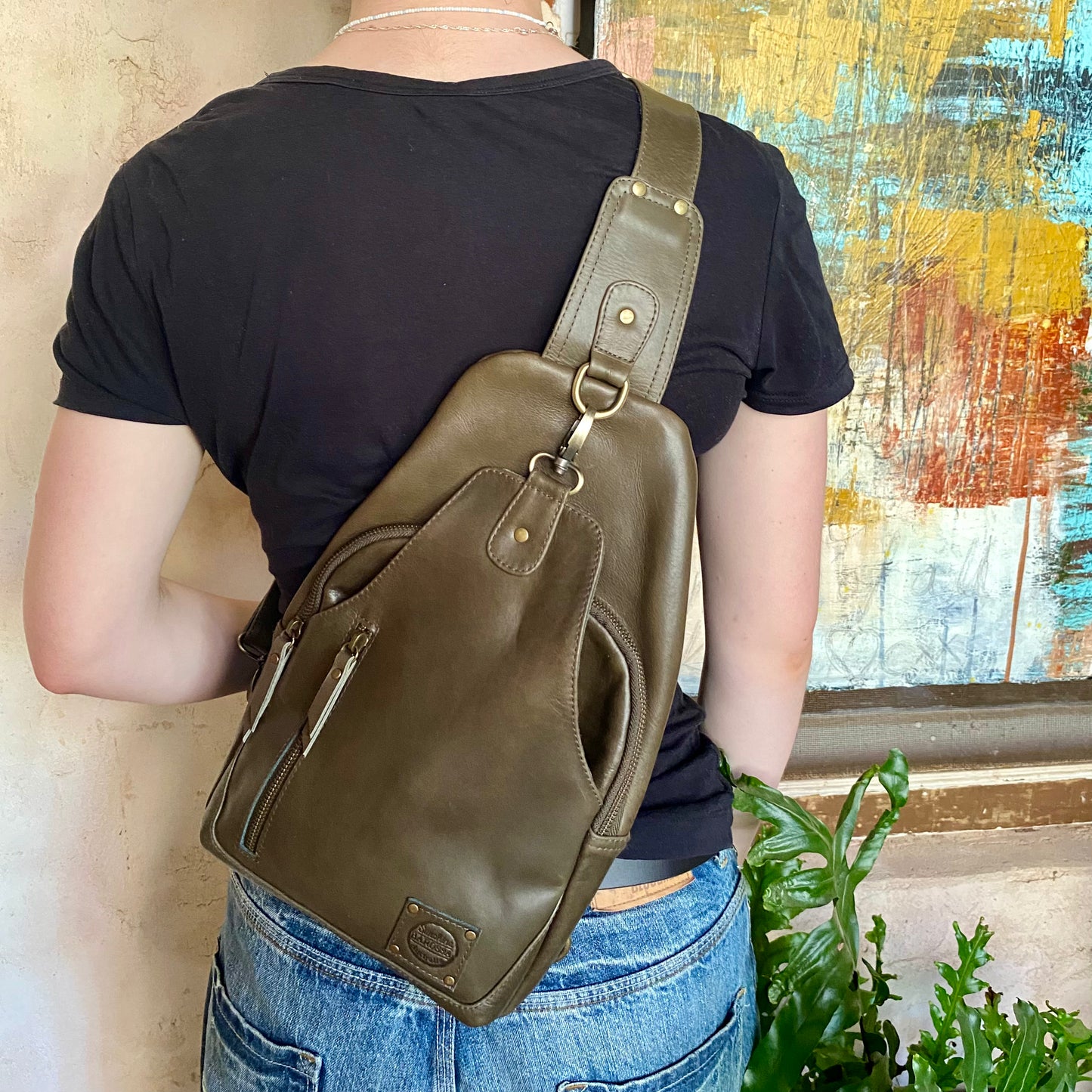 Leather Sling Bag