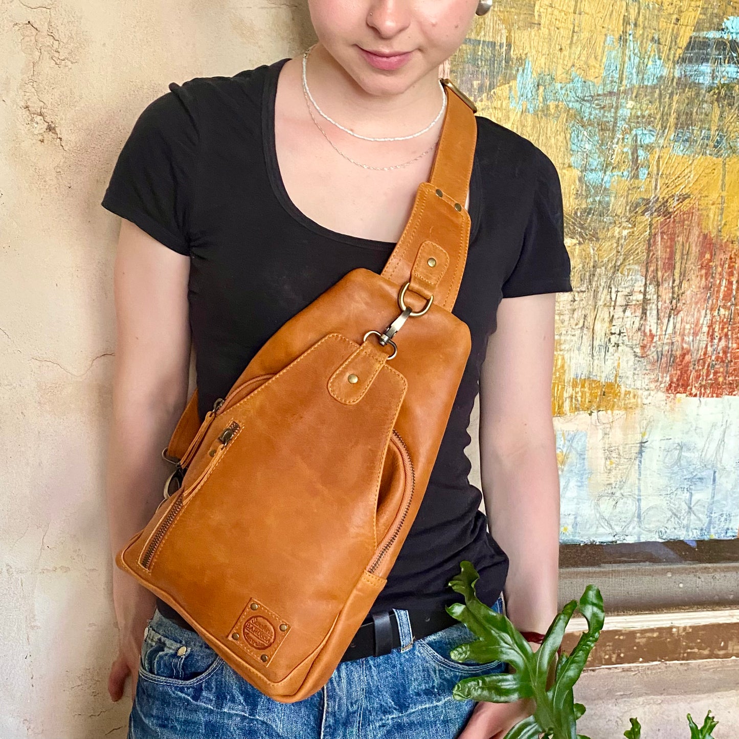 Leather Sling Bag