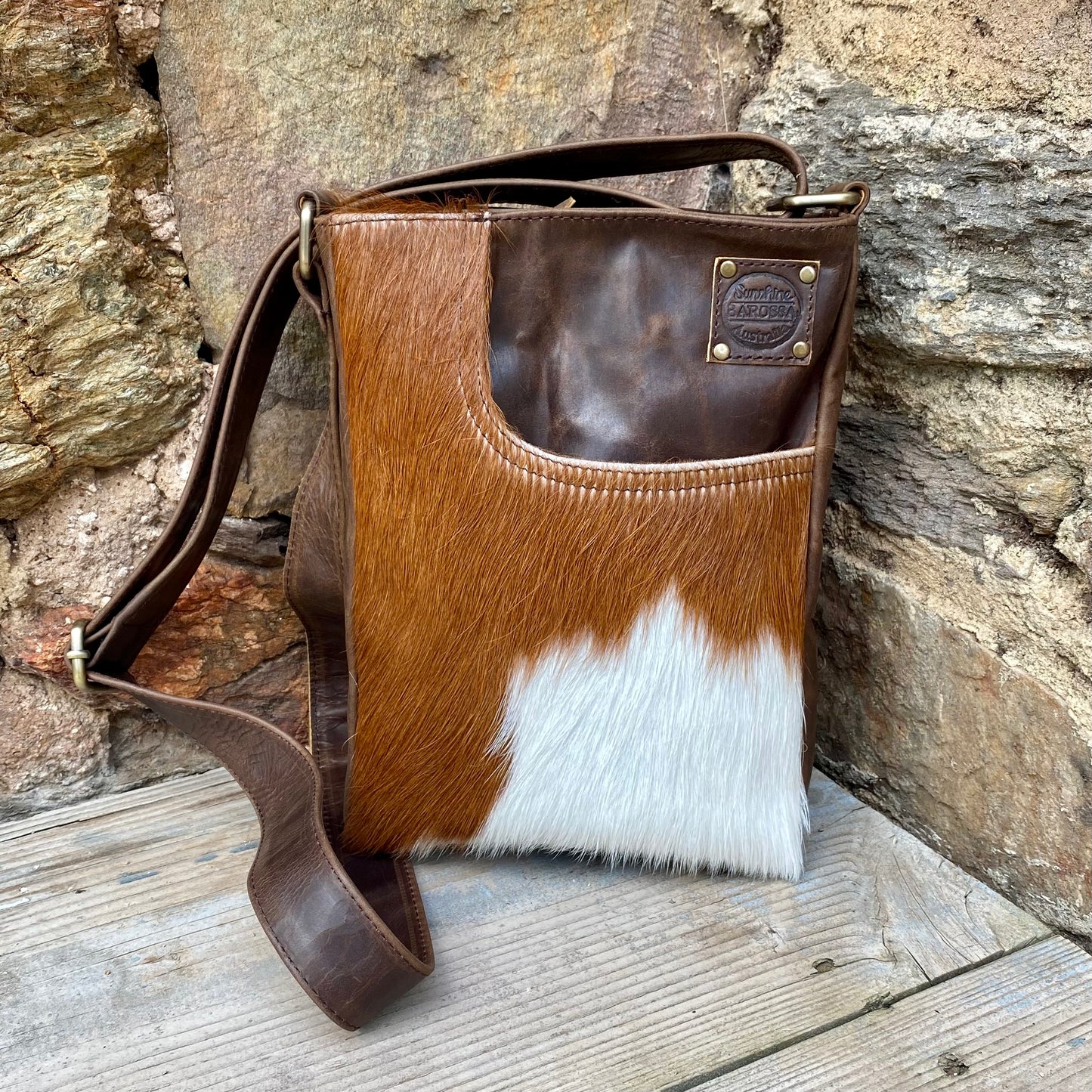 Cowhide Lean Pocket Bag