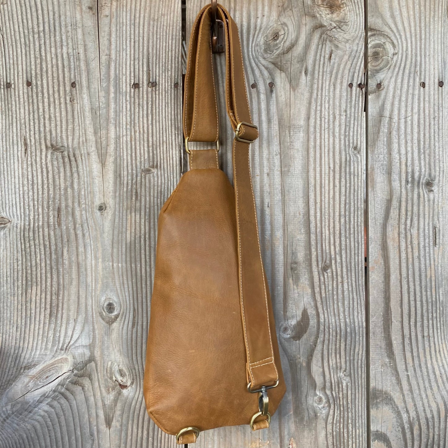 Jason Leather Sling Chest Bag