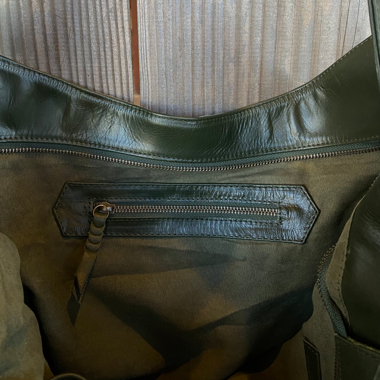 Large Leather Slouch / Overnighter