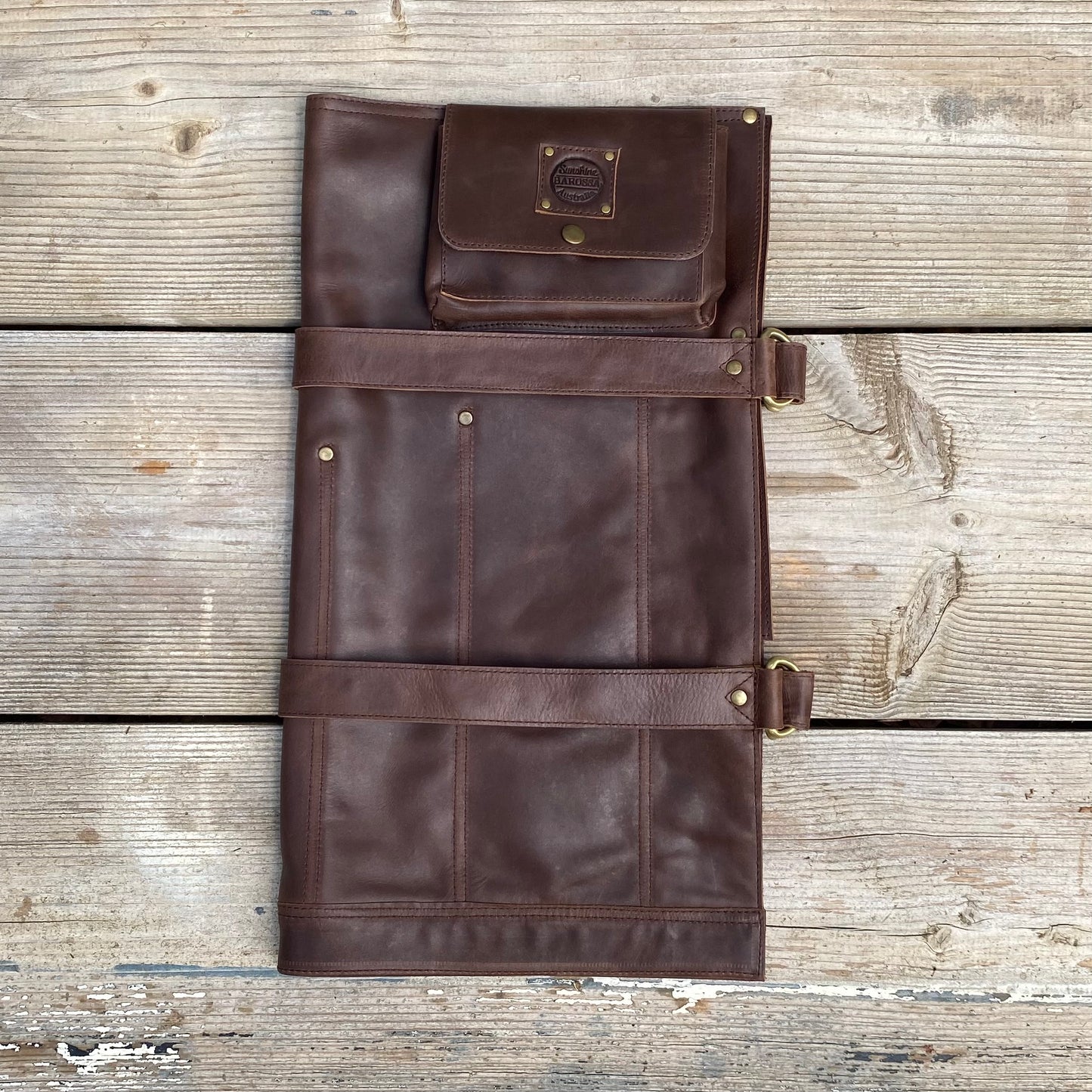Large Leather Knife Roll