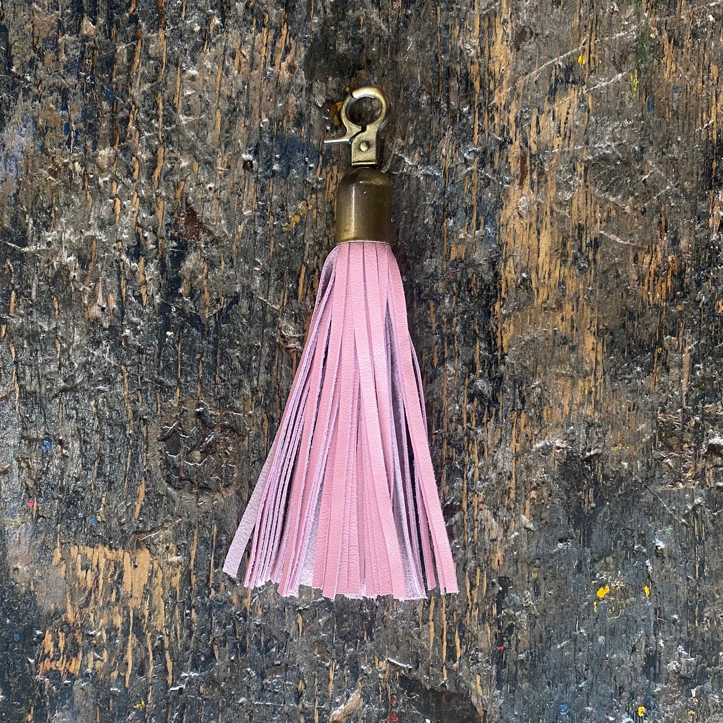 Leather Tassel Clip | Keyring