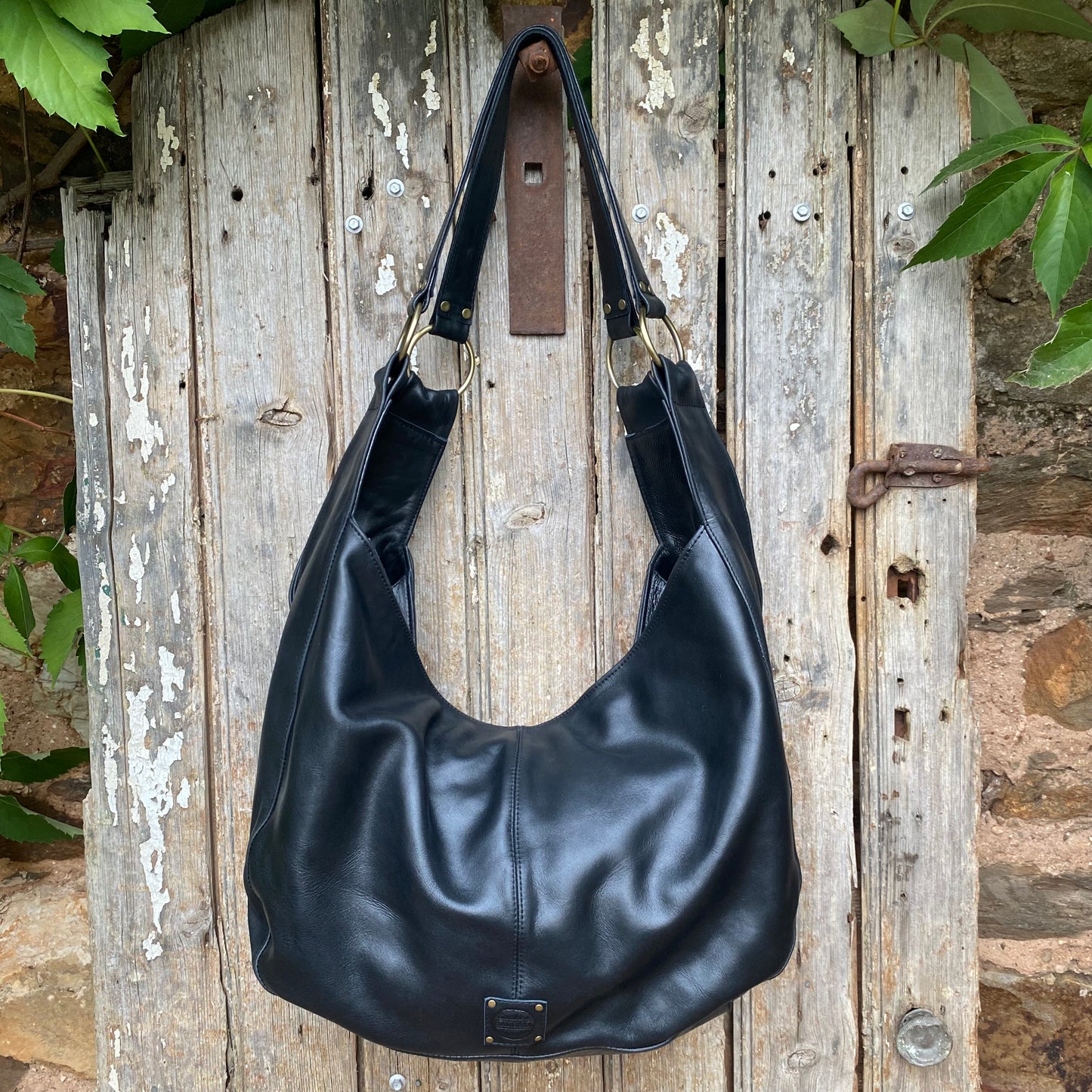 Large Leather Slouch / Overnighter