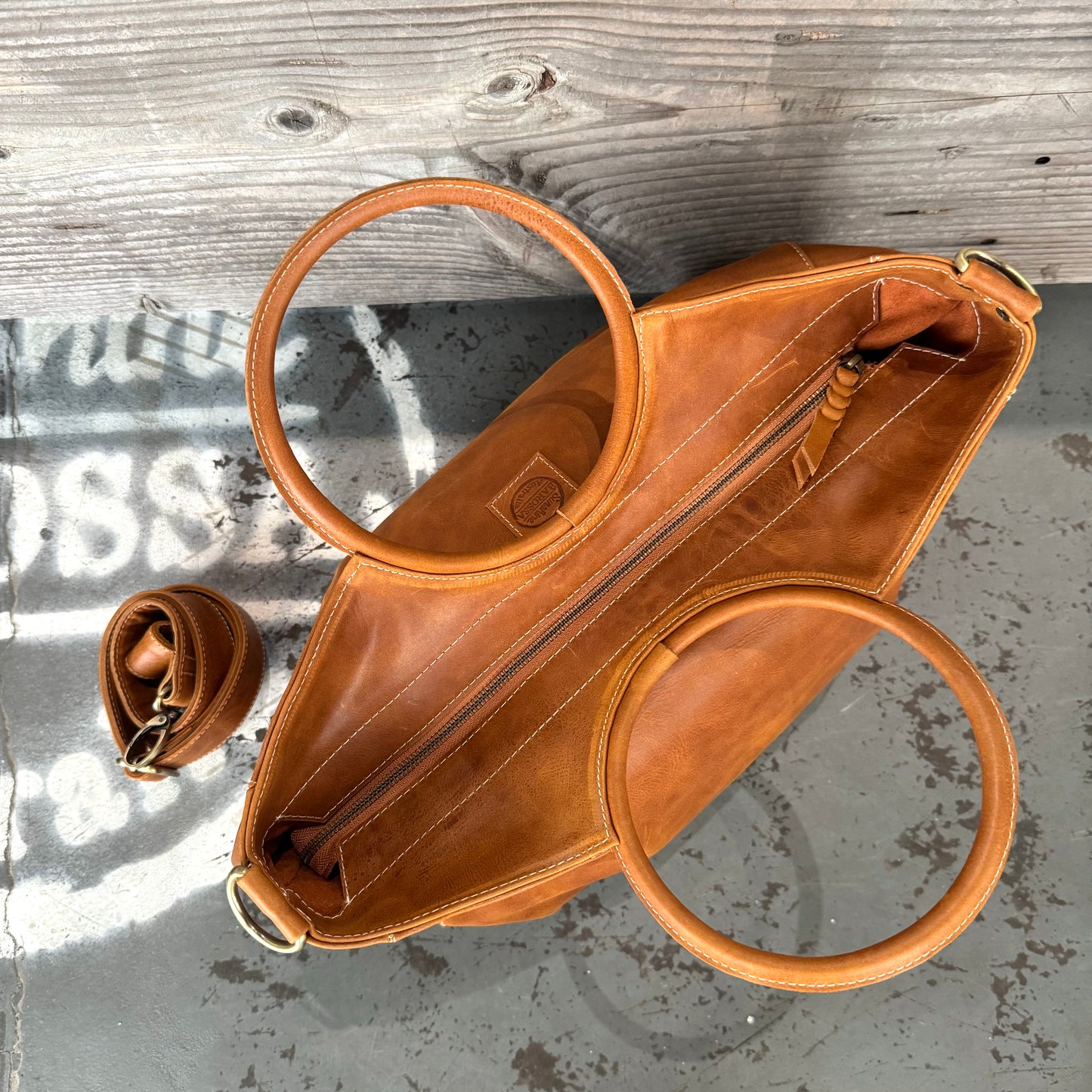 A Large Ring Handle Bag