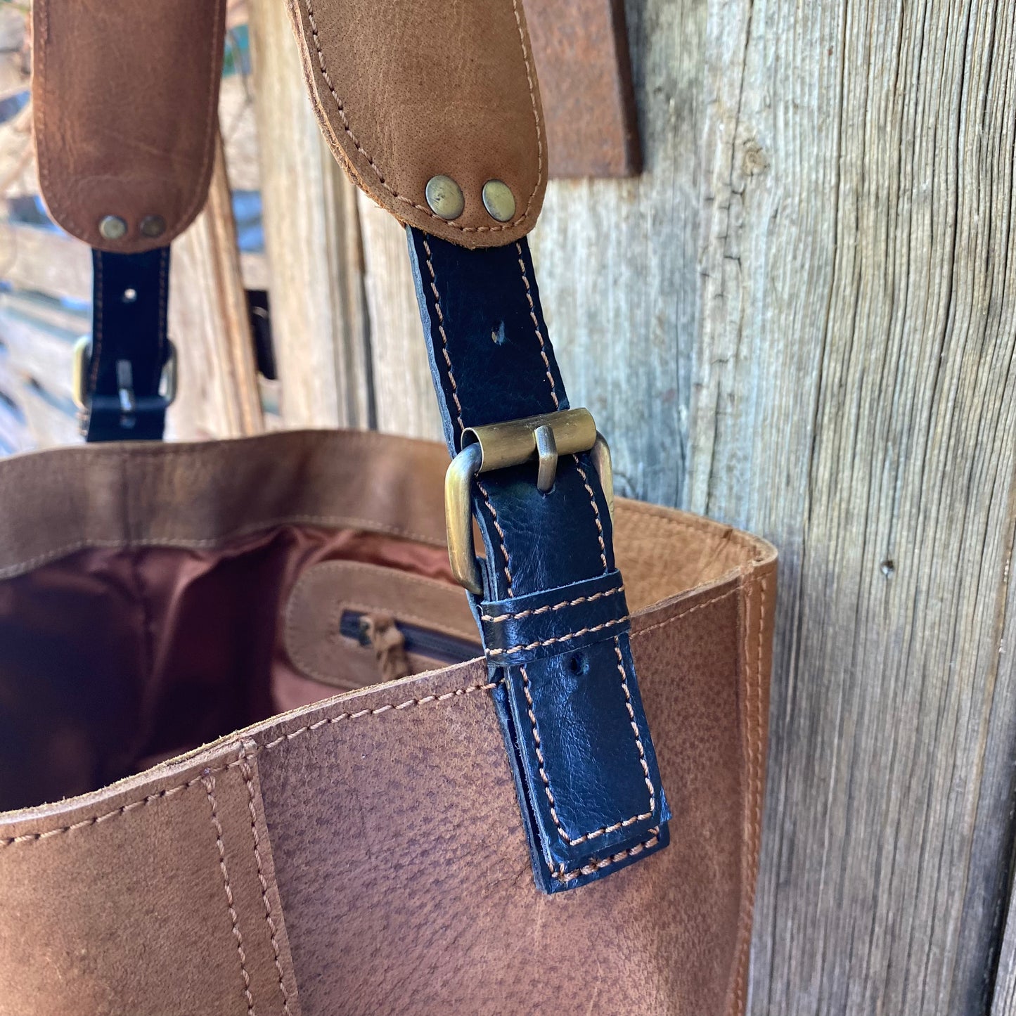 A Four Pocket Leather Tote