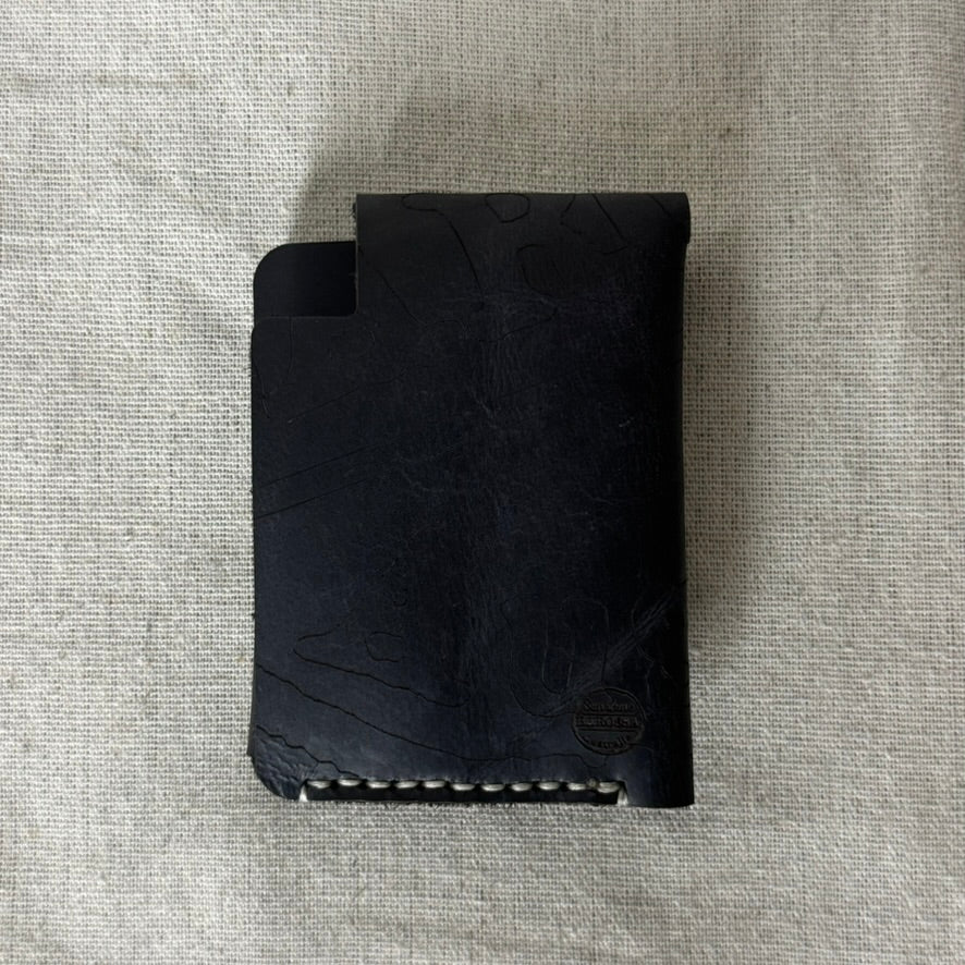 Hand-Stitched Raw Fold Wallet