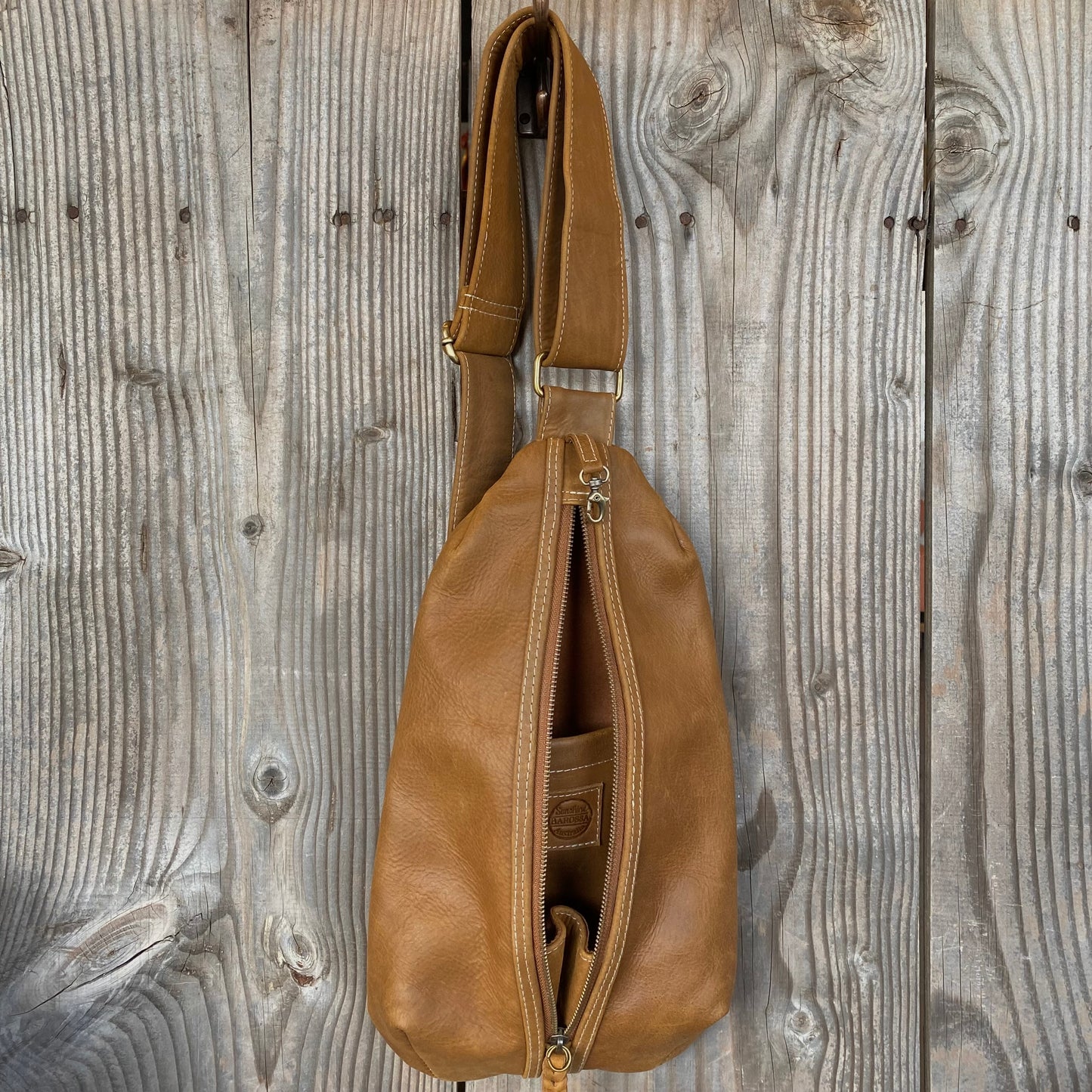 Jason Leather Sling Chest Bag