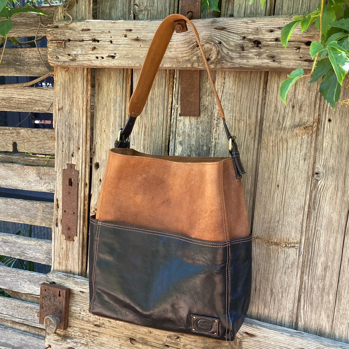 A Four Pocket Leather Tote