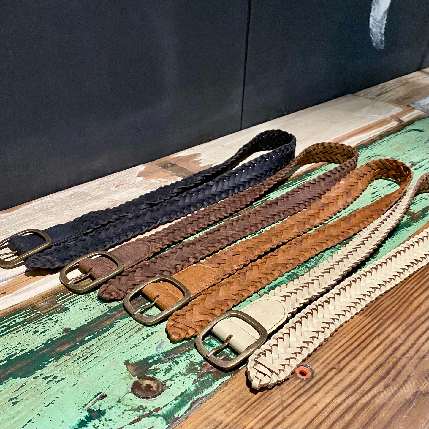 Plaited Leather Belts