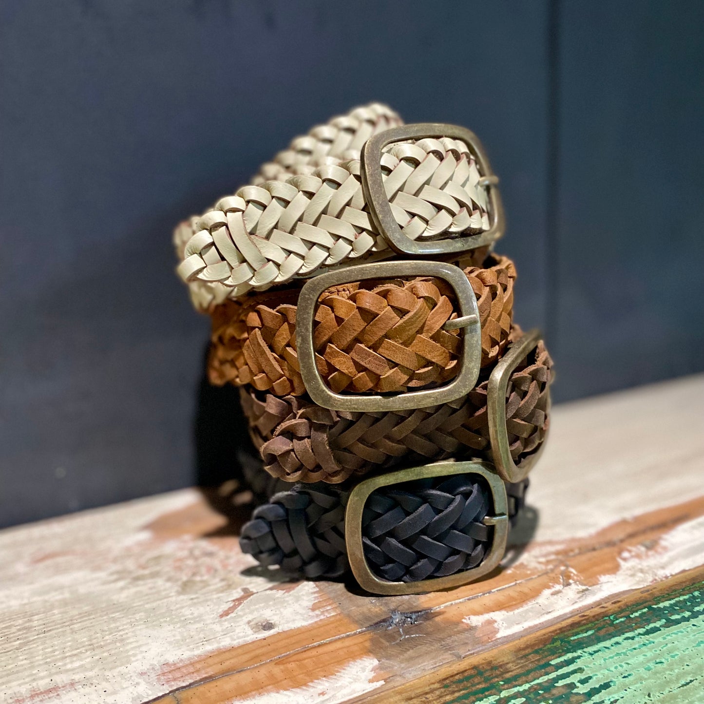 Plaited Leather Belts