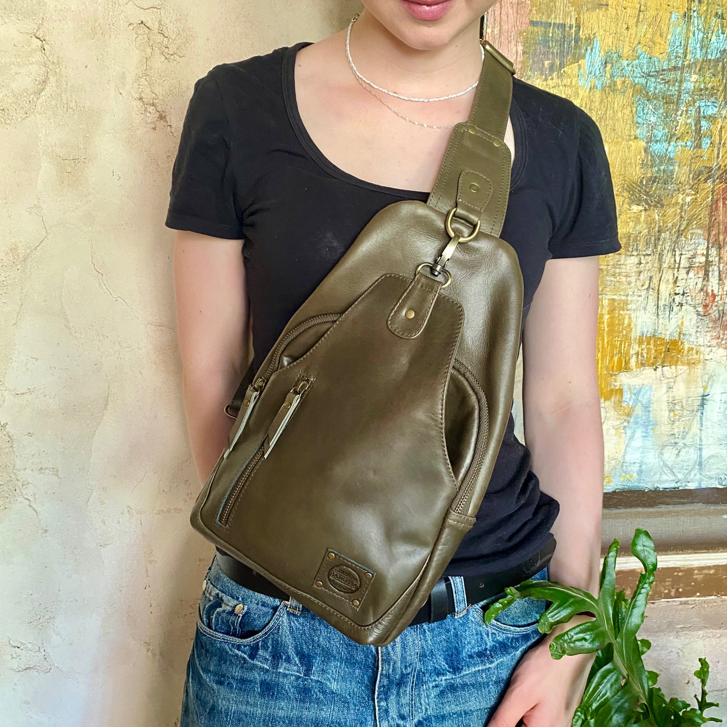 Leather Sling Bag