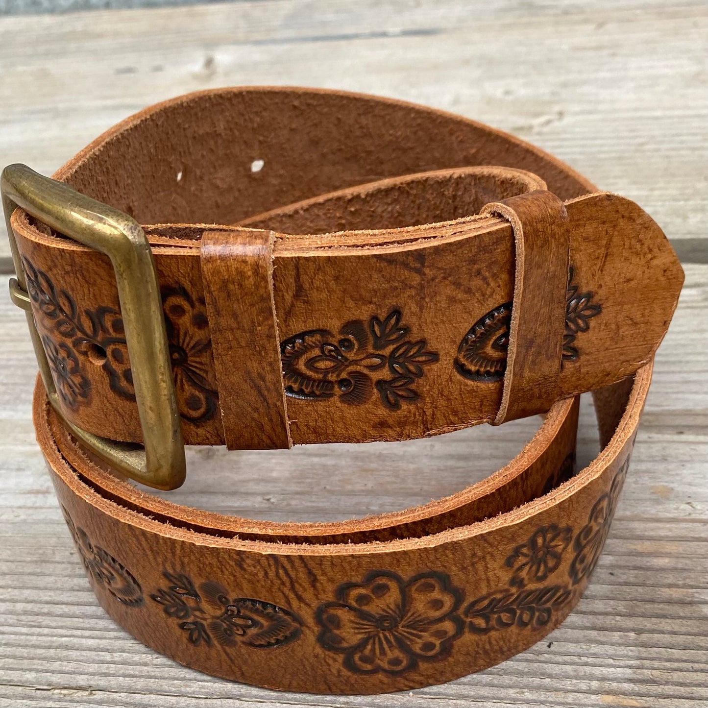 Carved Leather Belts