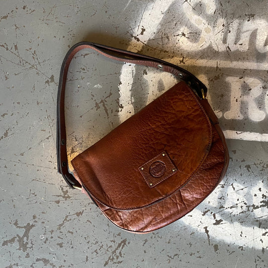 Vintage Leather Saddle Handbag