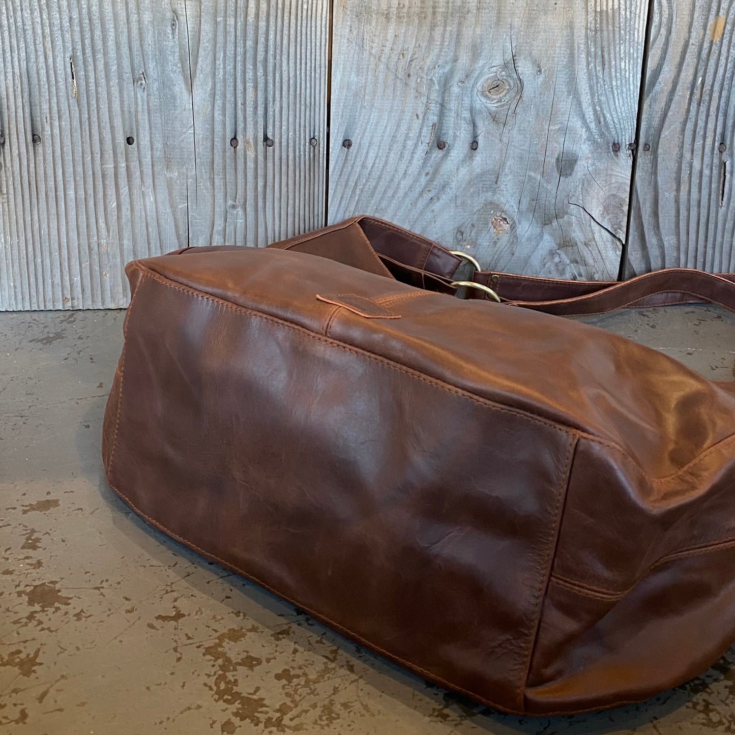 Large Leather Slouch / Overnighter