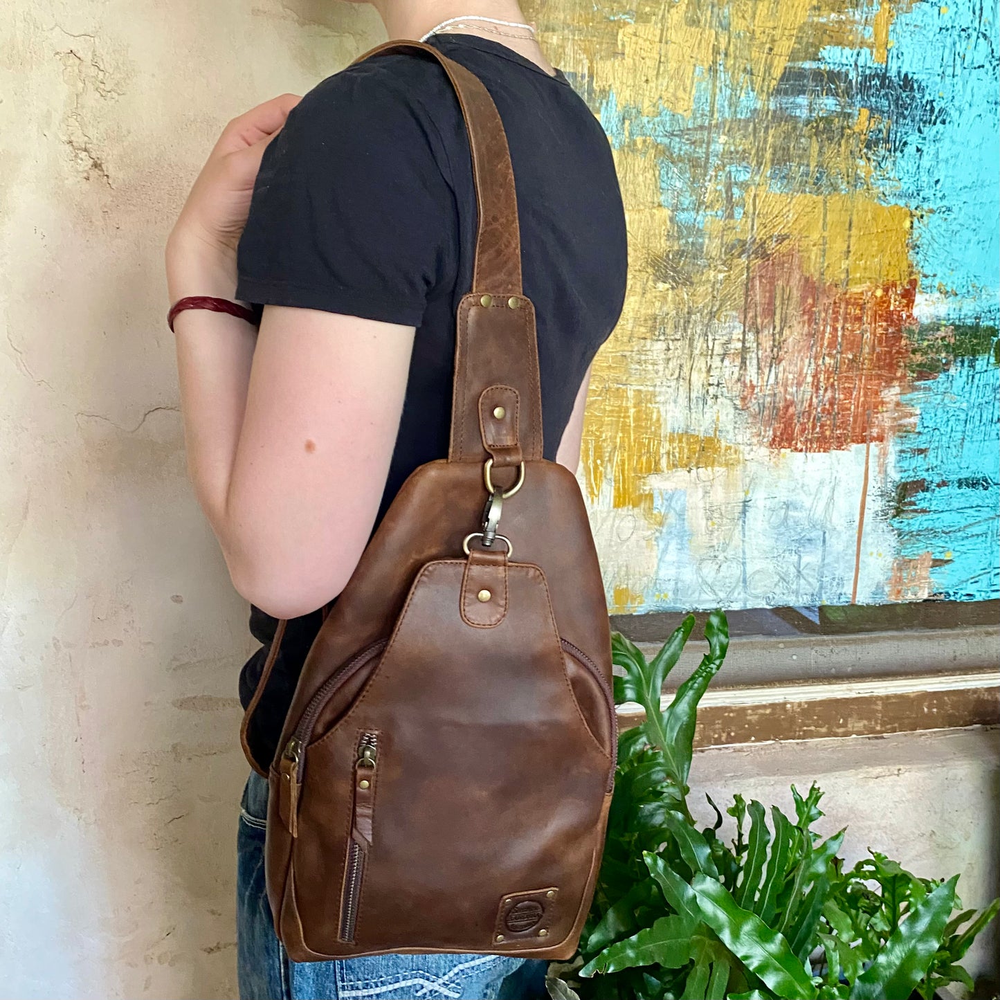 Leather Sling Bag