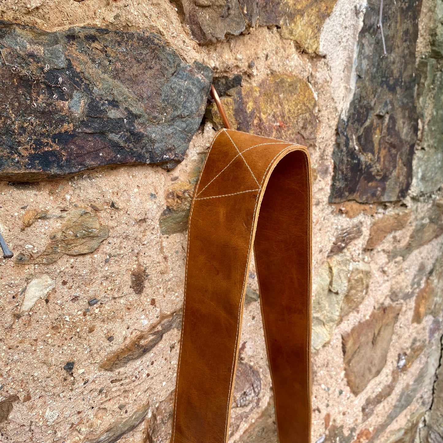 Soft Leather Satchel with Fastener