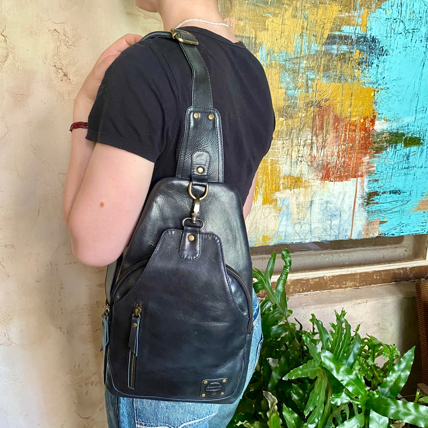 Leather Sling Bag