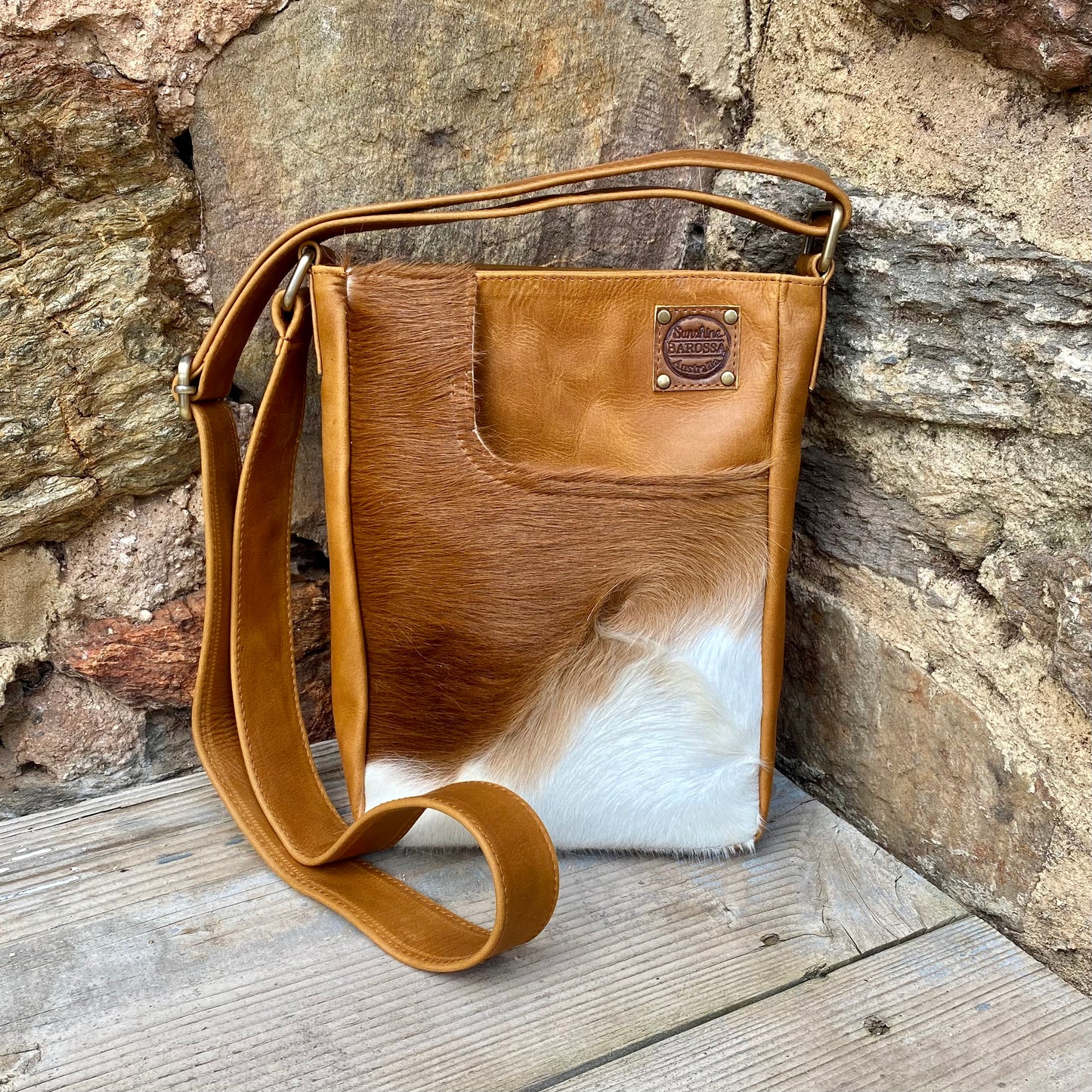 Cowhide Lean Pocket Bag