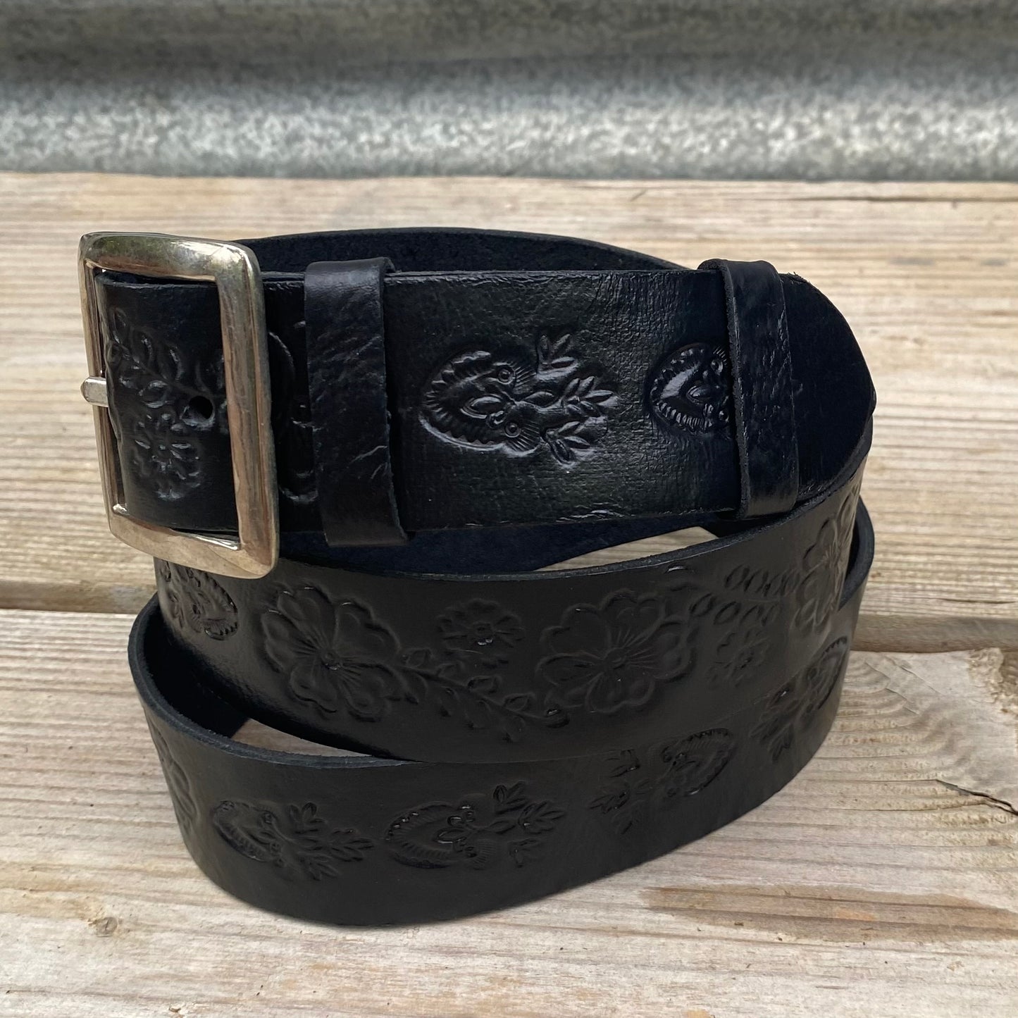 Carved Leather Belts
