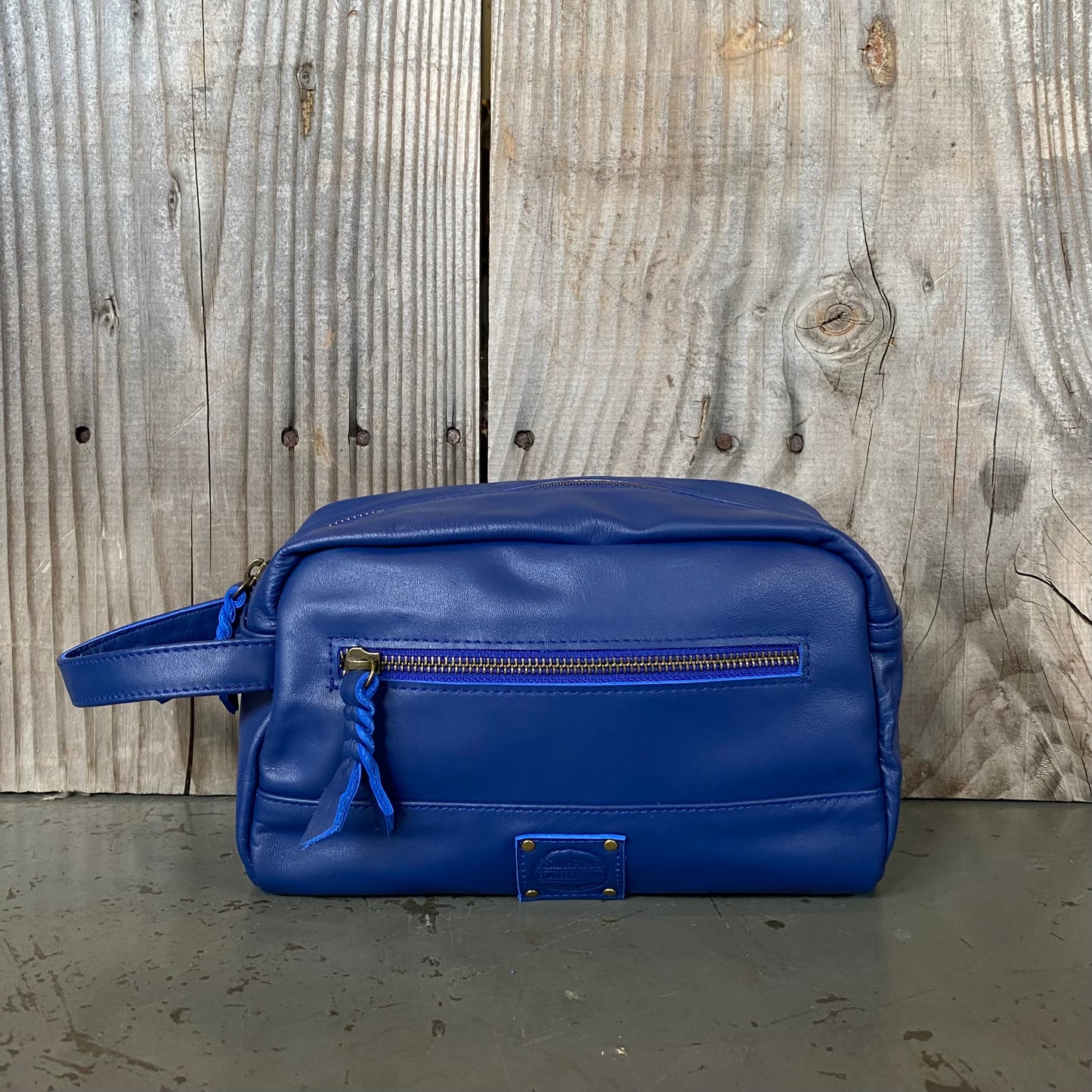 A Bit Bigger Leather Toiletry Bag / Wash Bag