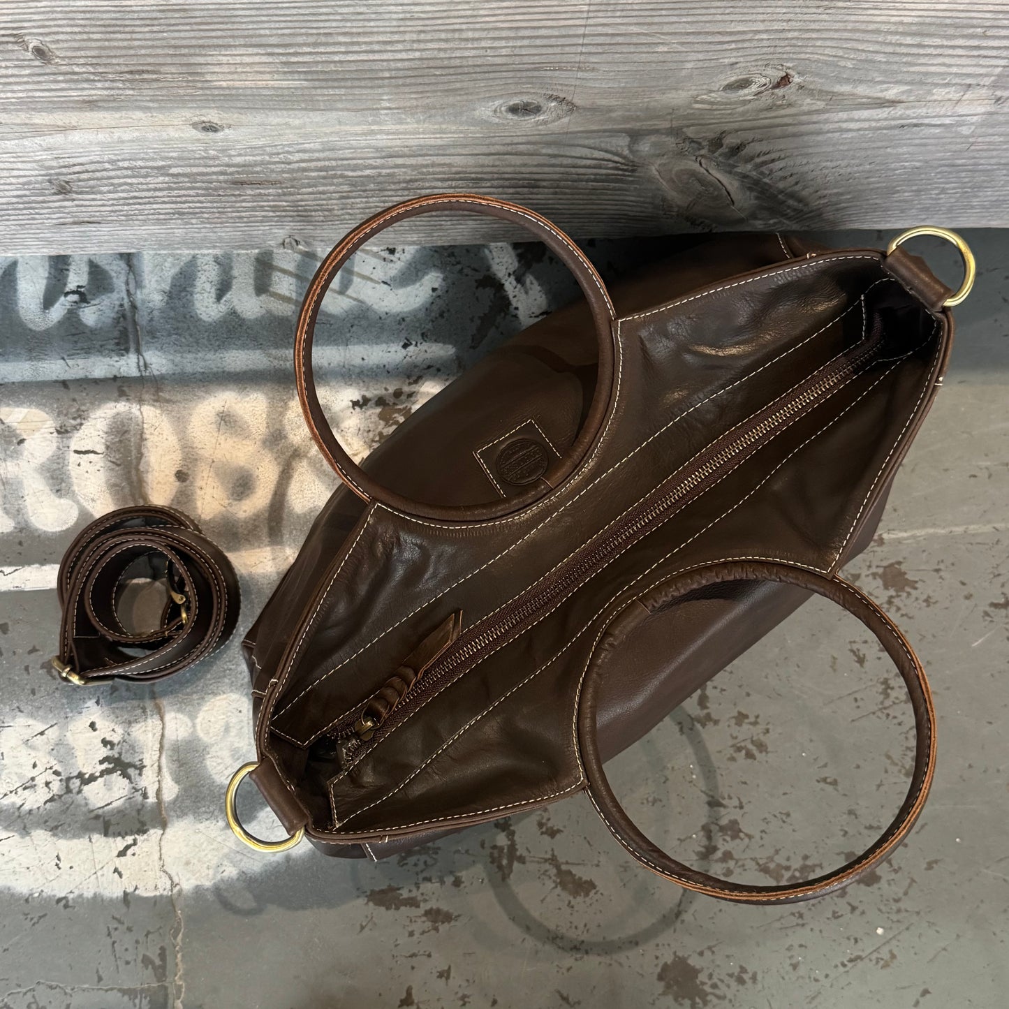 A Large Ring Handle Bag