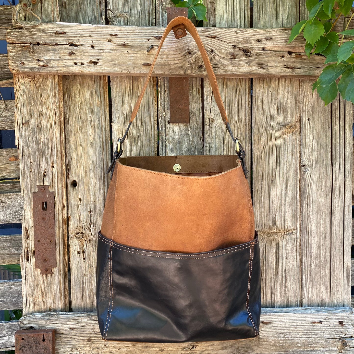 A Four Pocket Leather Tote