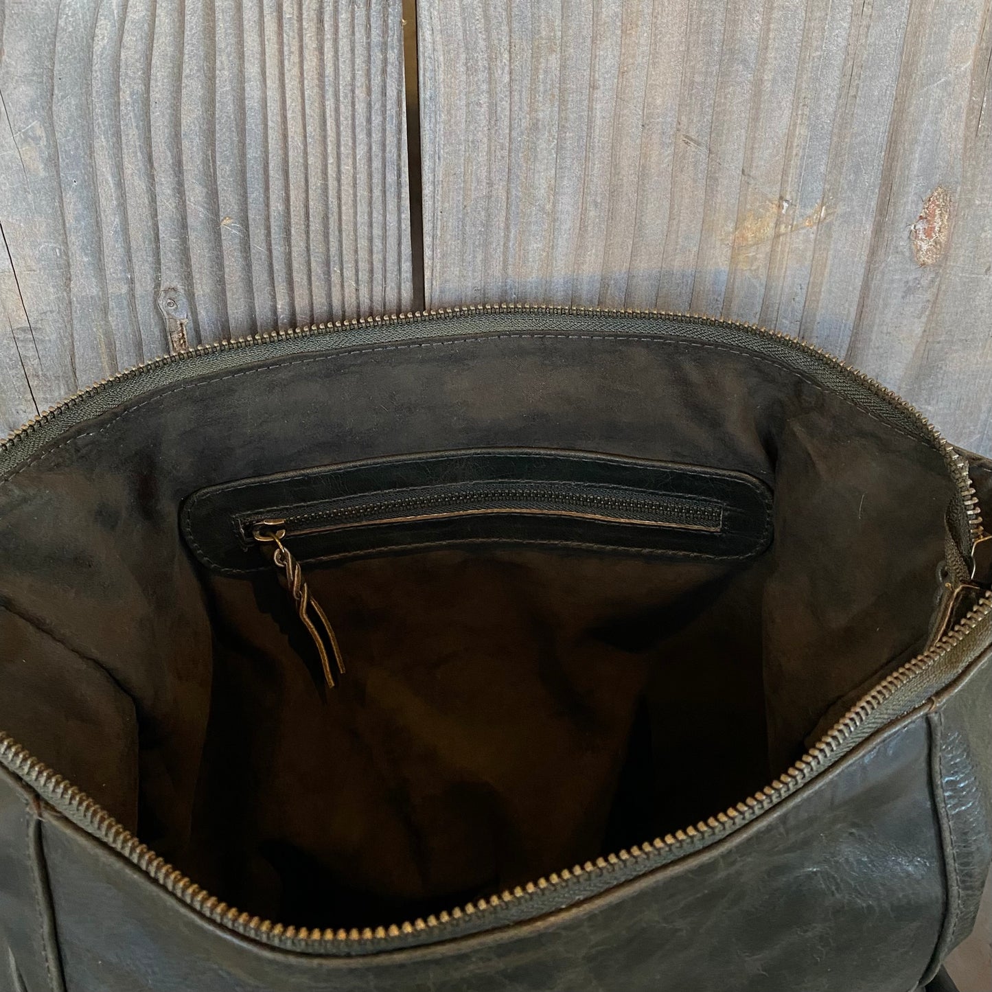 Convertible Leather Bag to Backpack