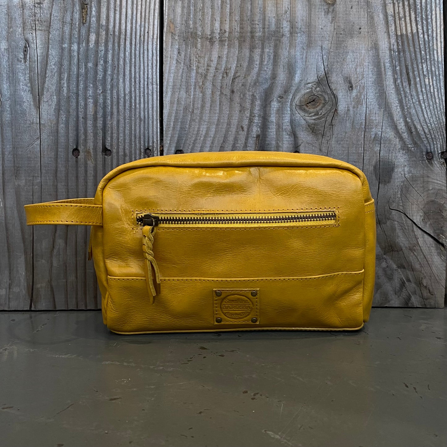 A Bit Bigger Leather Toiletry Bag / Wash Bag