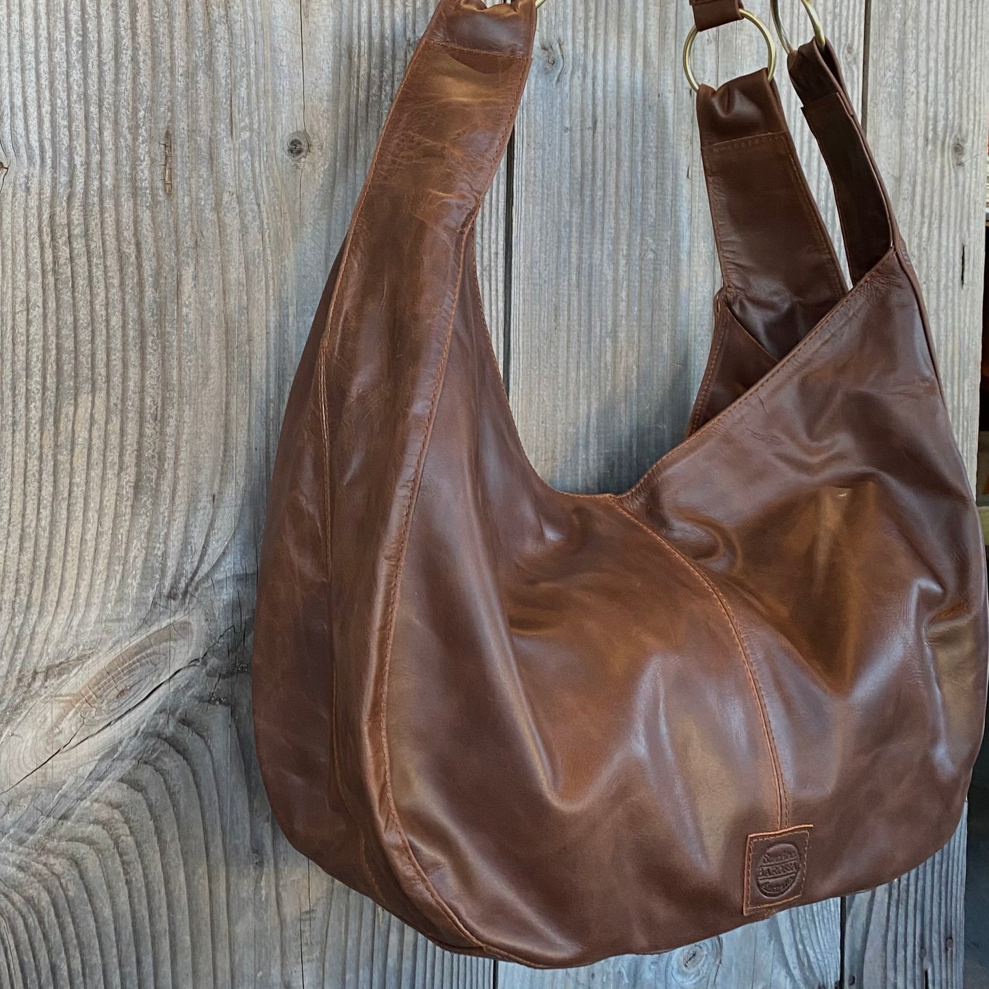 Large Leather Slouch / Overnighter